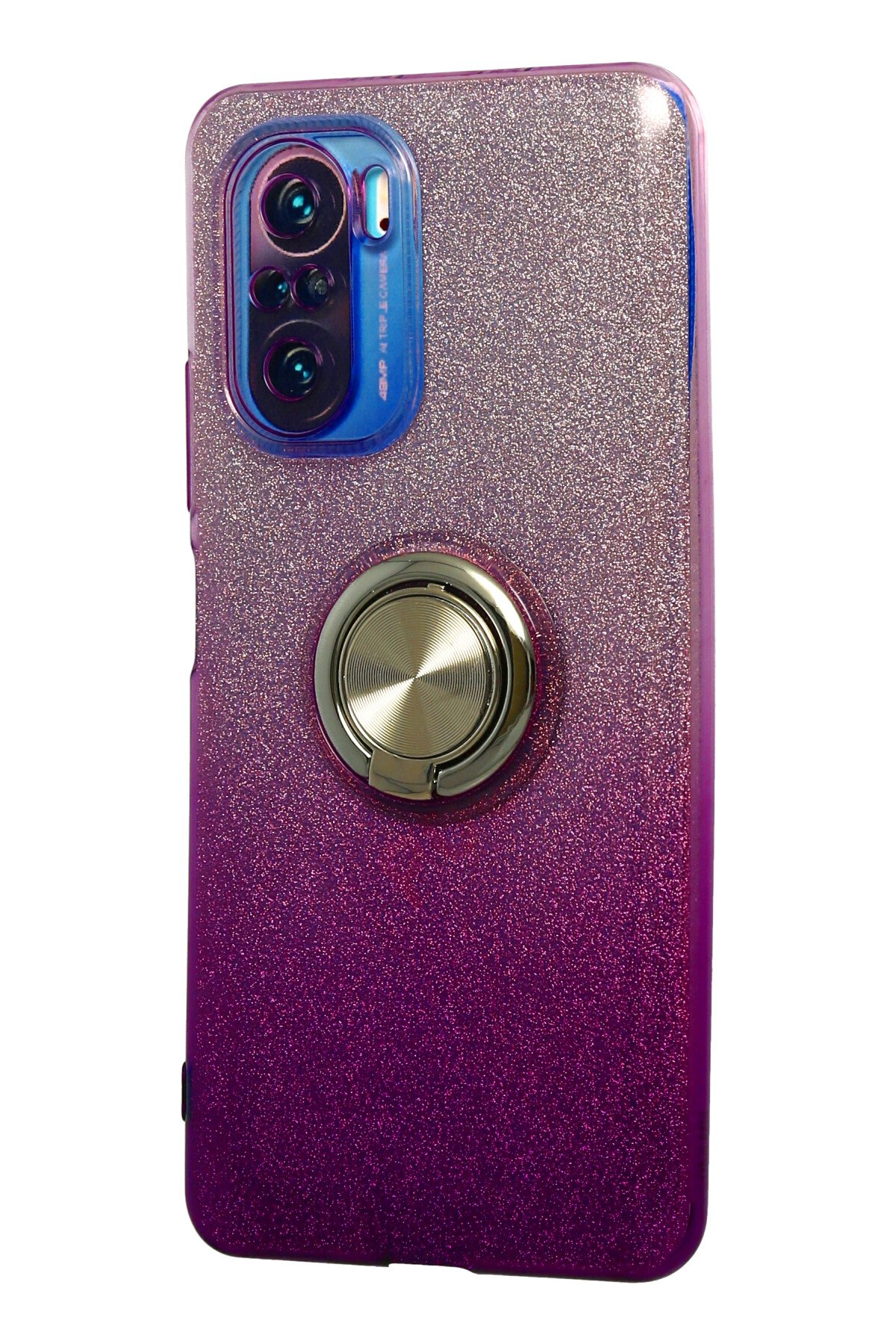 Newface Xiaomi Redmi K40 Kılıf Montreal Yüzüklü Silikon Kapak - Siyah