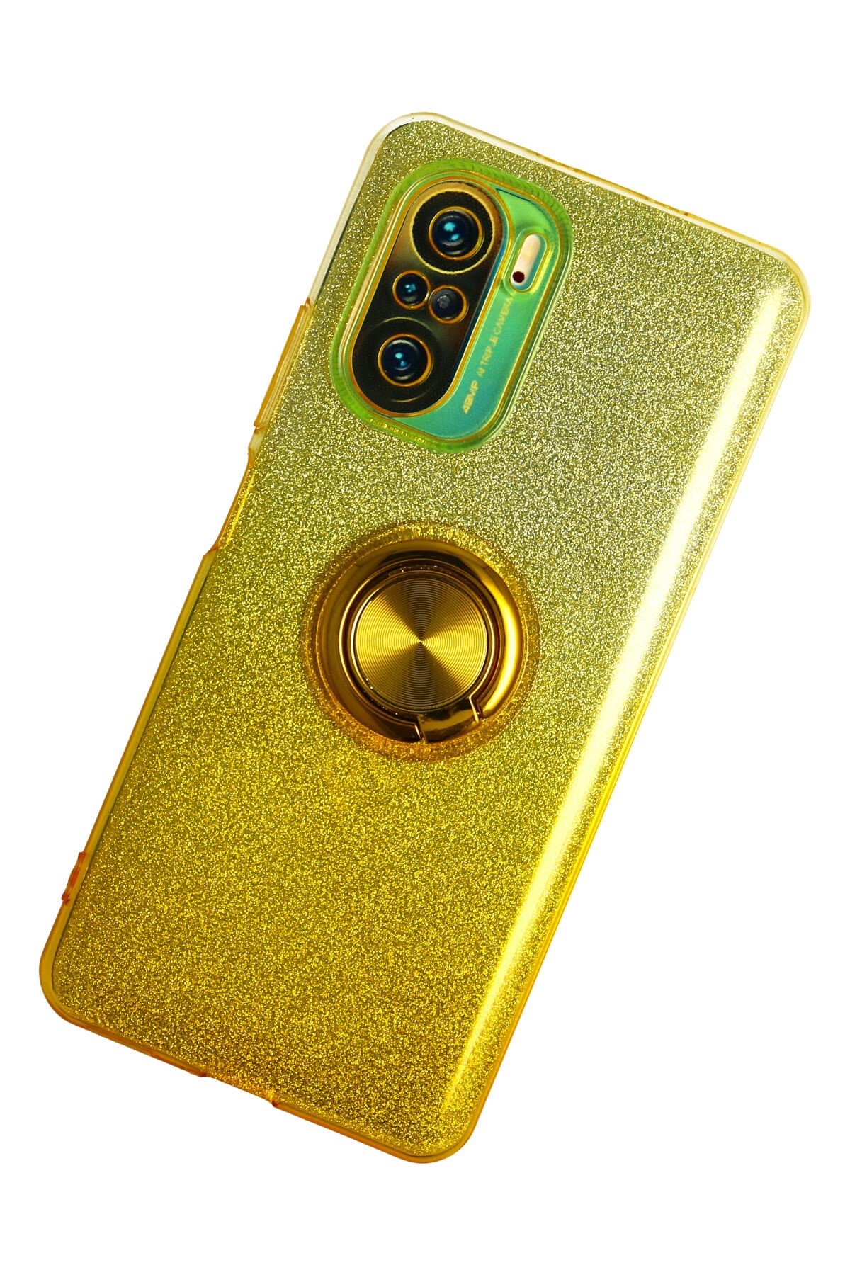 Newface Xiaomi Redmi K40 Kılıf Viktor Yüzüklü Silikon - Yeşil