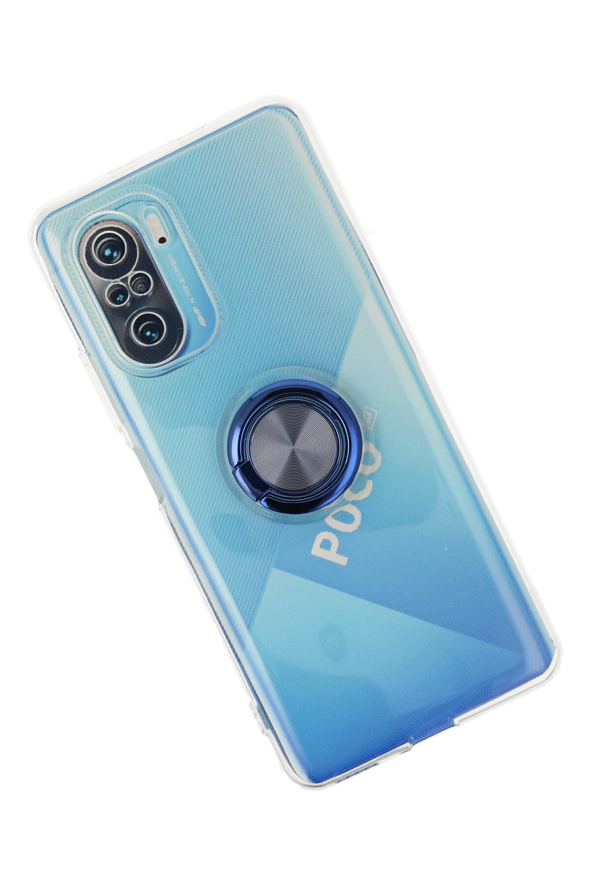 Newface Xiaomi Redmi K40 Pro Kılıf Zegna Yüzüklü Silikon Kapak - Gümüş