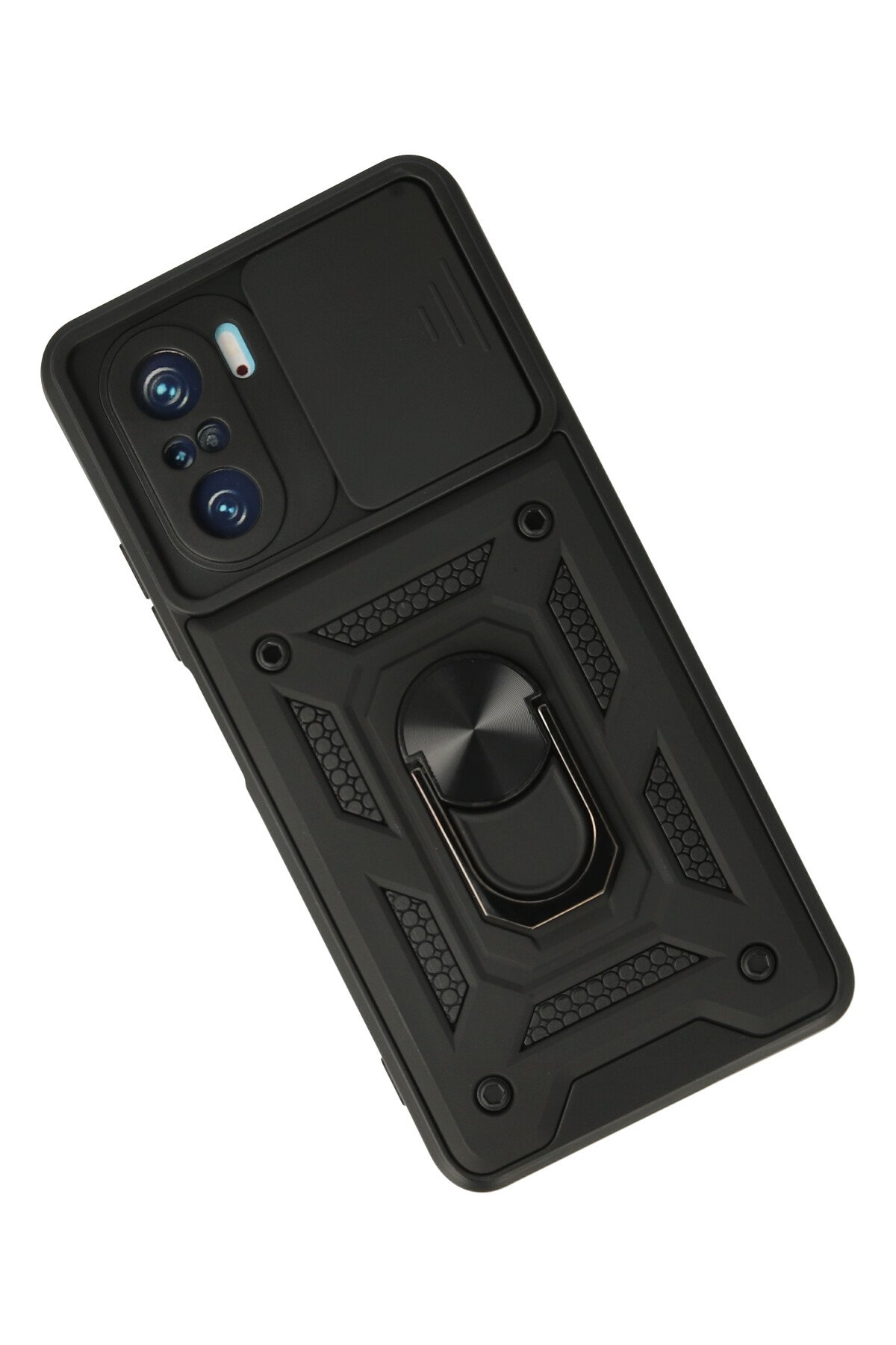 Newface Xiaomi Redmi K40 Pro Kılıf Platin Kamera Koruma Silikon - Kırmızı