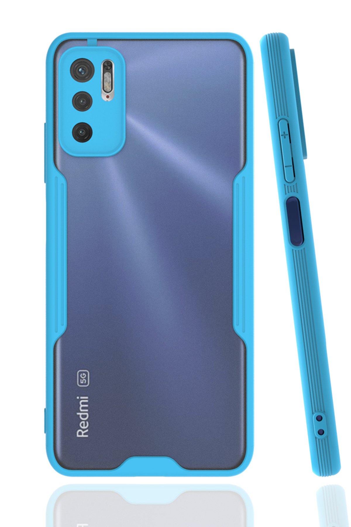 Newface Xiaomi Redmi Note 10 5G Kılıf Nano içi Kadife Silikon - Mor
