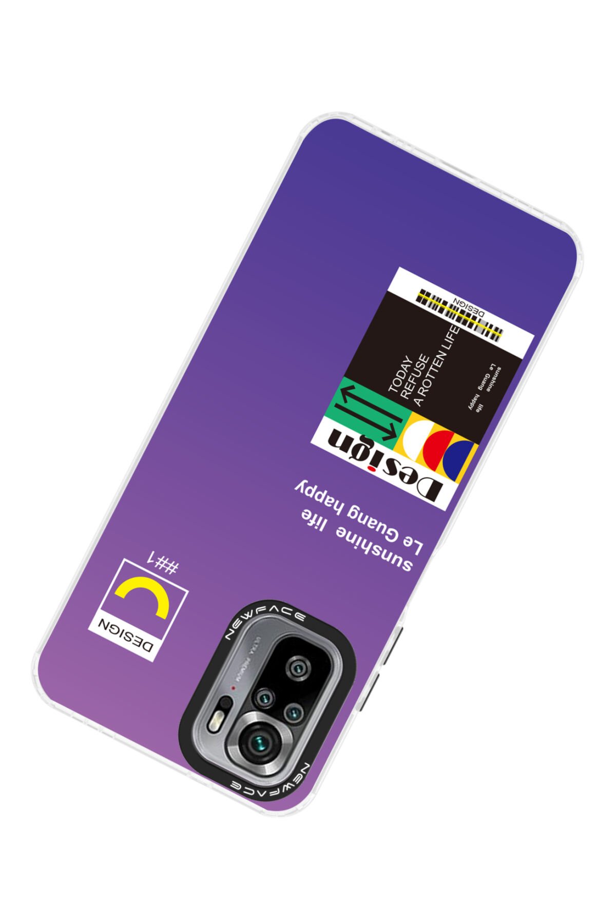 Newface Xiaomi Redmi Note 10 Kılıf Zuma Kartvizitli Yüzüklü Silikon - Lacivert