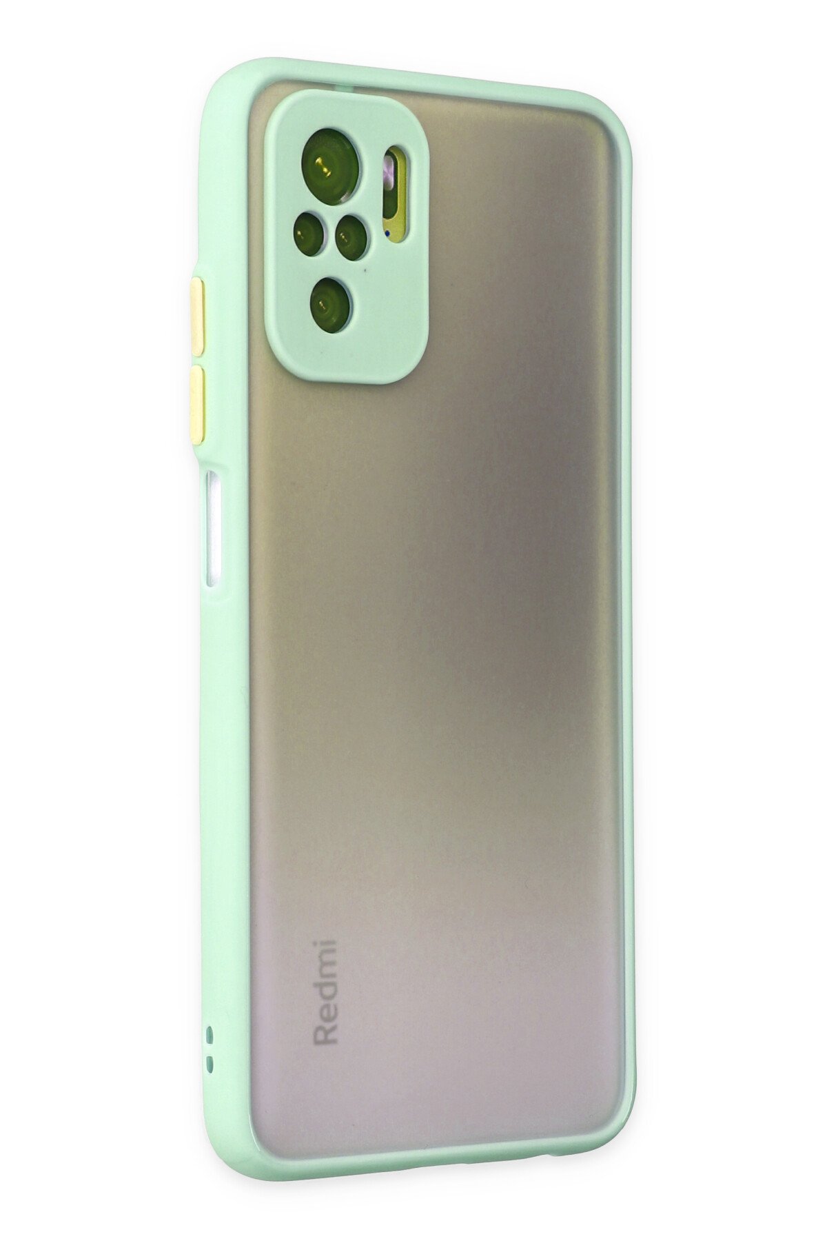 Newface Xiaomi Redmi Note 10 Kılıf Liva Lens Silikon - Beyaz