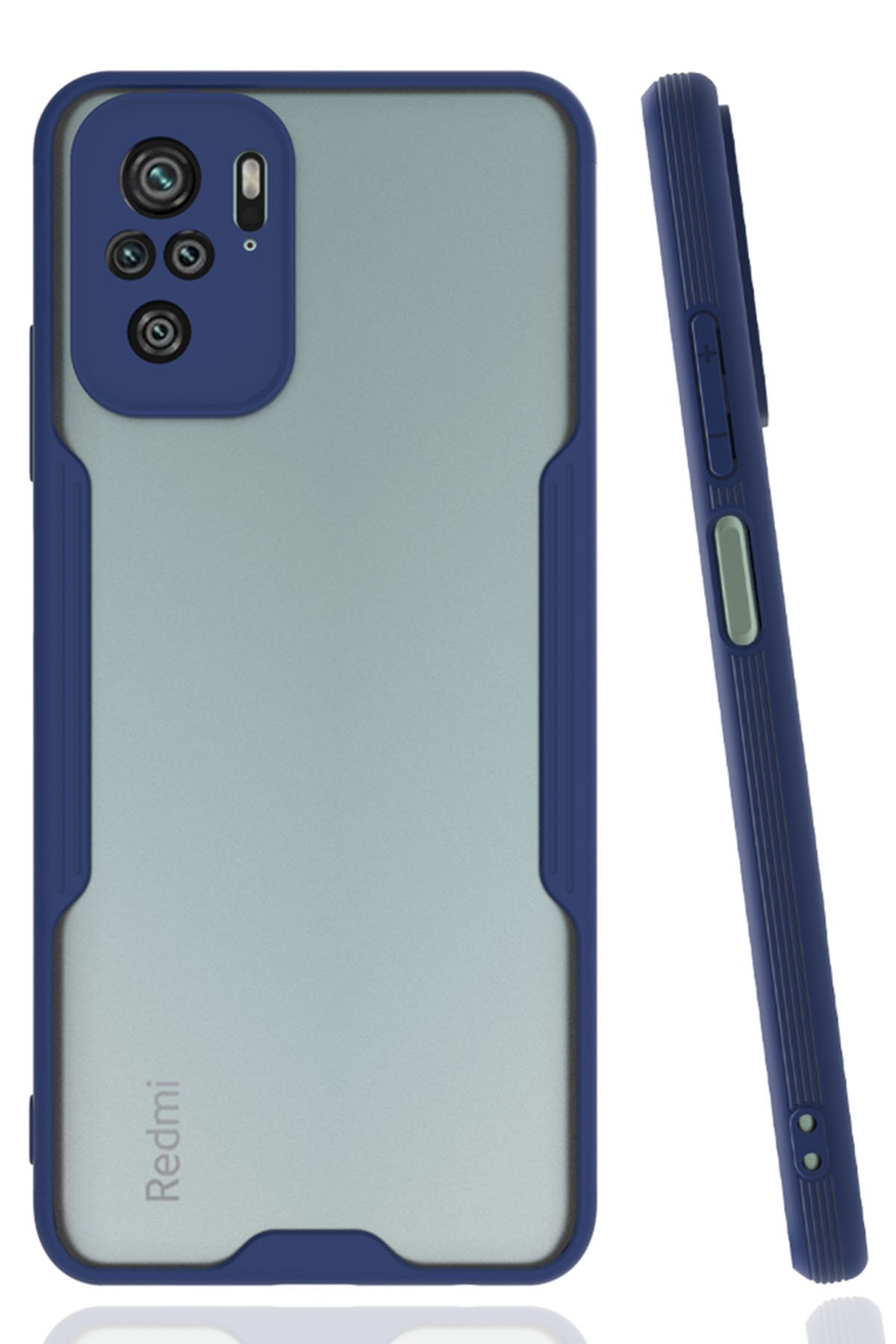 Newface Xiaomi Redmi Note 10 Kılıf Kelvin Kartvizitli Silikon - Kırmızı