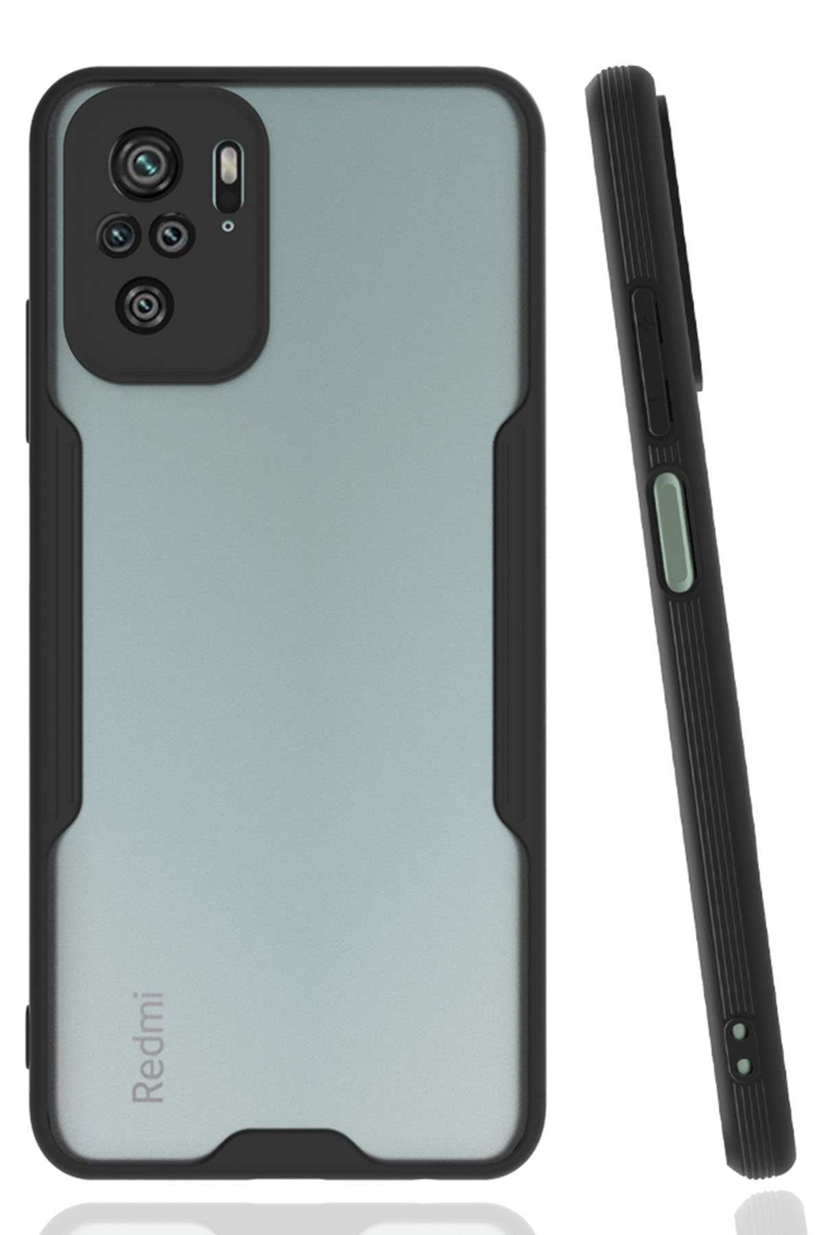 Newface Xiaomi Redmi Note 10 Kılıf Volet Silikon - Kırmızı