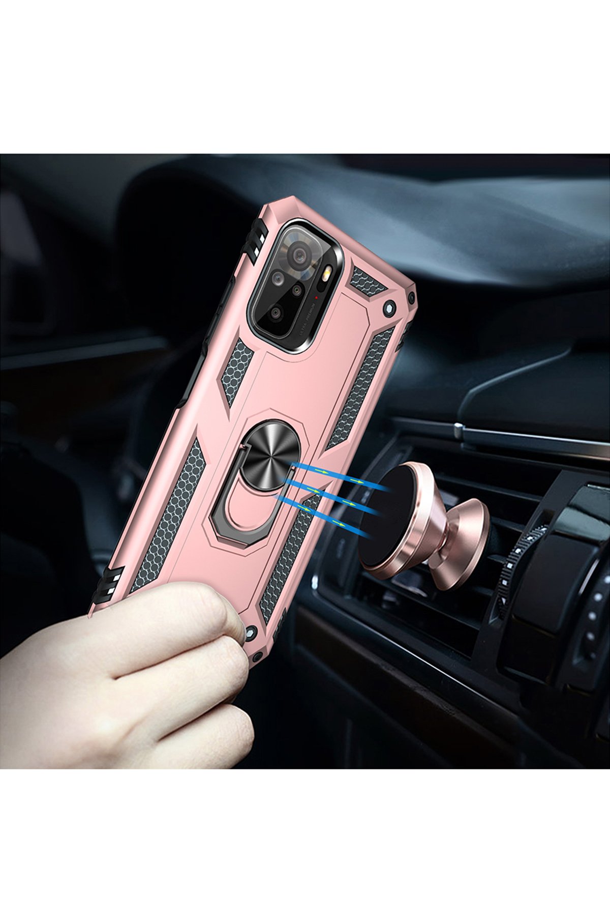 Newface Xiaomi Poco M5s Kılıf Volet Silikon - Siyah