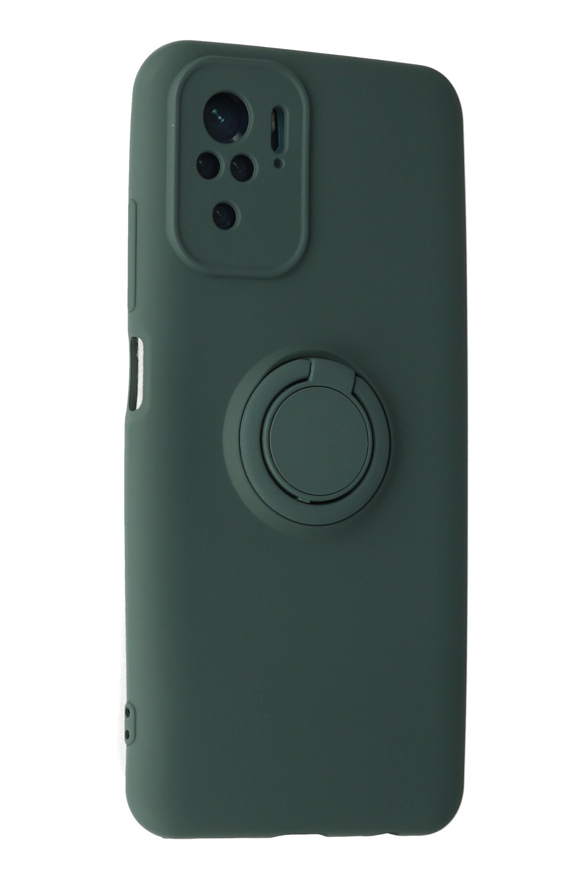 Newface Xiaomi Redmi Note 10 Kılıf Range Yüzüklü Silikon - Kırmızı