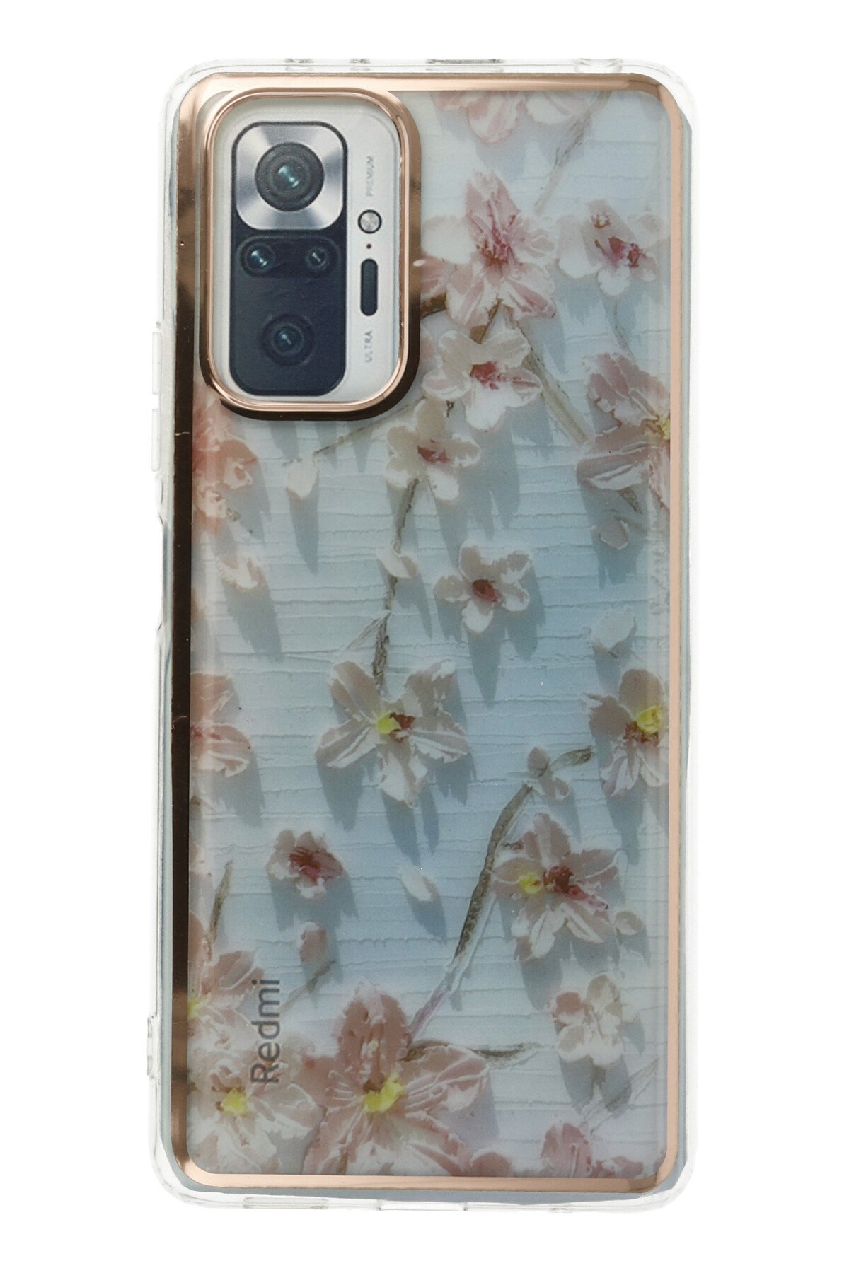 Newface Xiaomi Redmi Note 10 Pro Kılıf Simli Katmanlı Silikon - Kırmızı