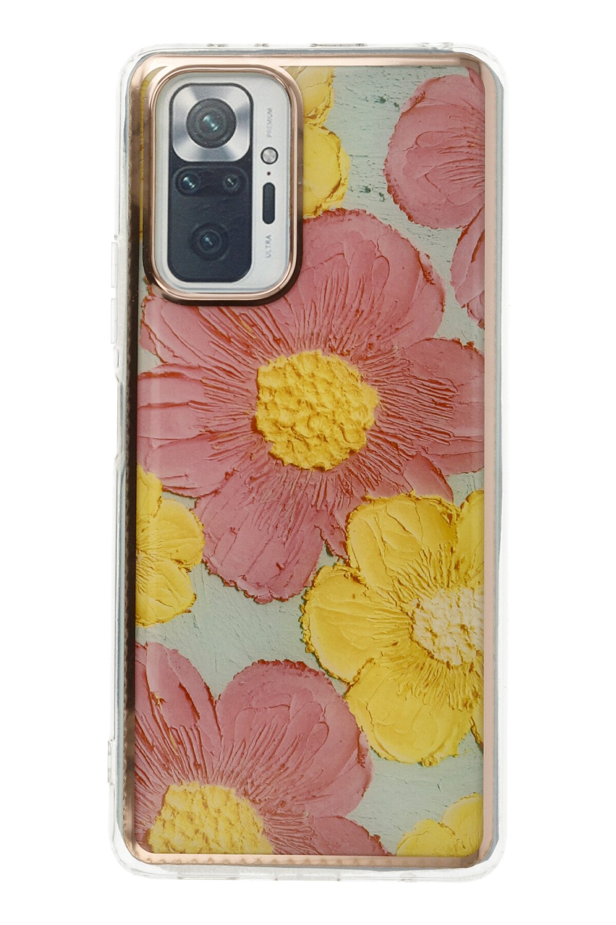 Newface Xiaomi Redmi Note 10 Pro Kılıf Auto Focus Karbon Kapak - Kahverengi