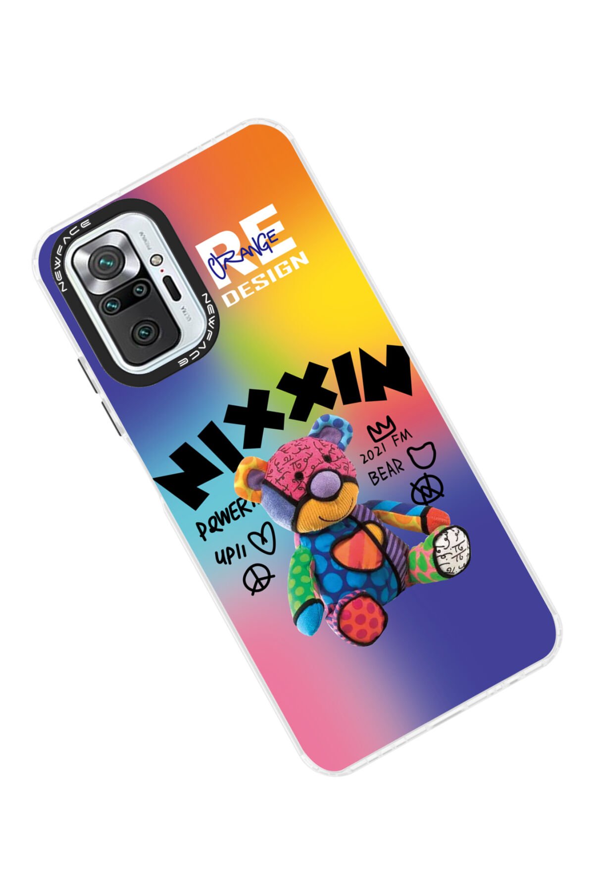 Newface Xiaomi Redmi Note 10 Pro Kılıf Sweet Desenli Silikon Kapak - Pembe
