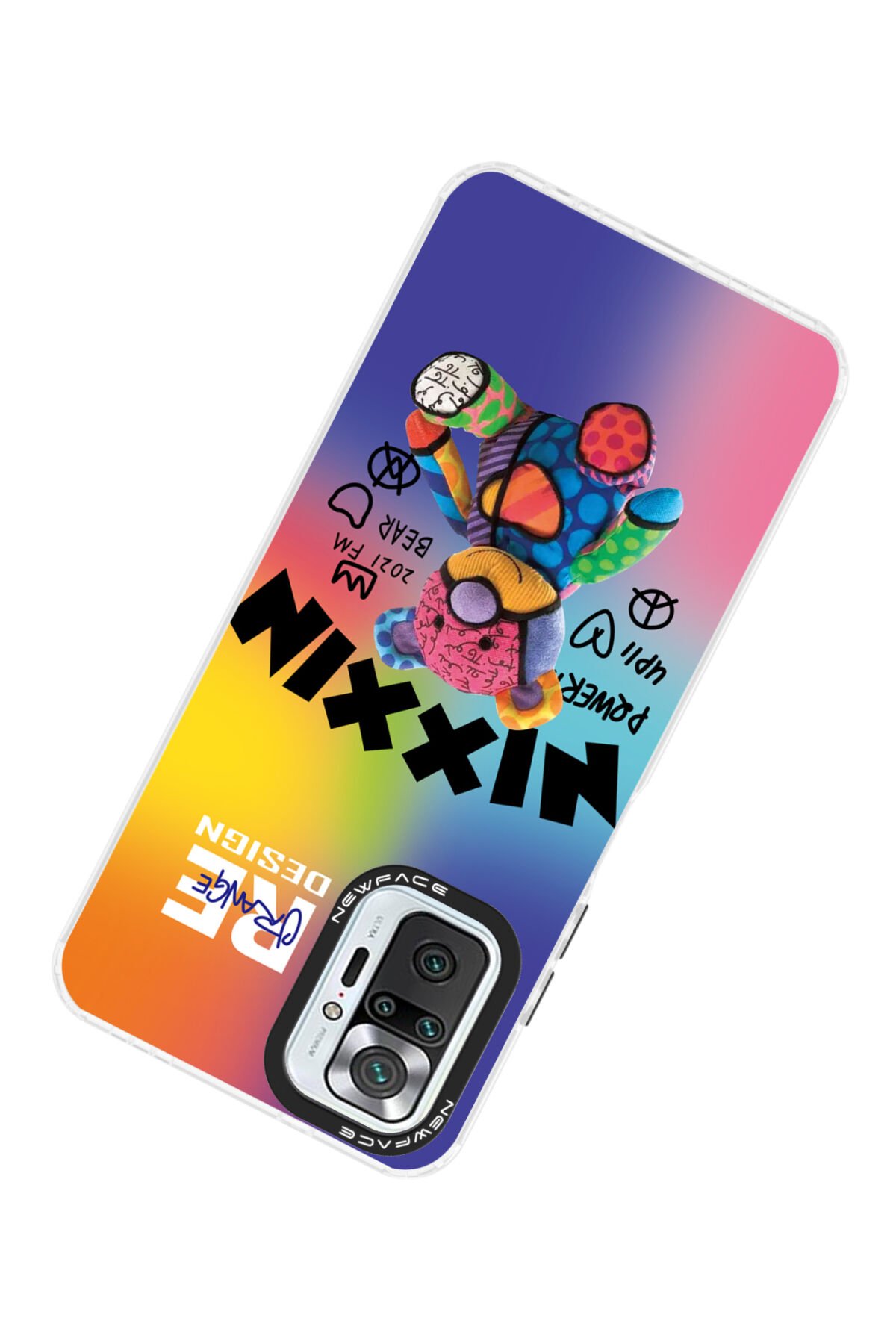 Newface Xiaomi Redmi Note 10 Pro Kılıf Sweet Desenli Silikon Kapak - Pembe