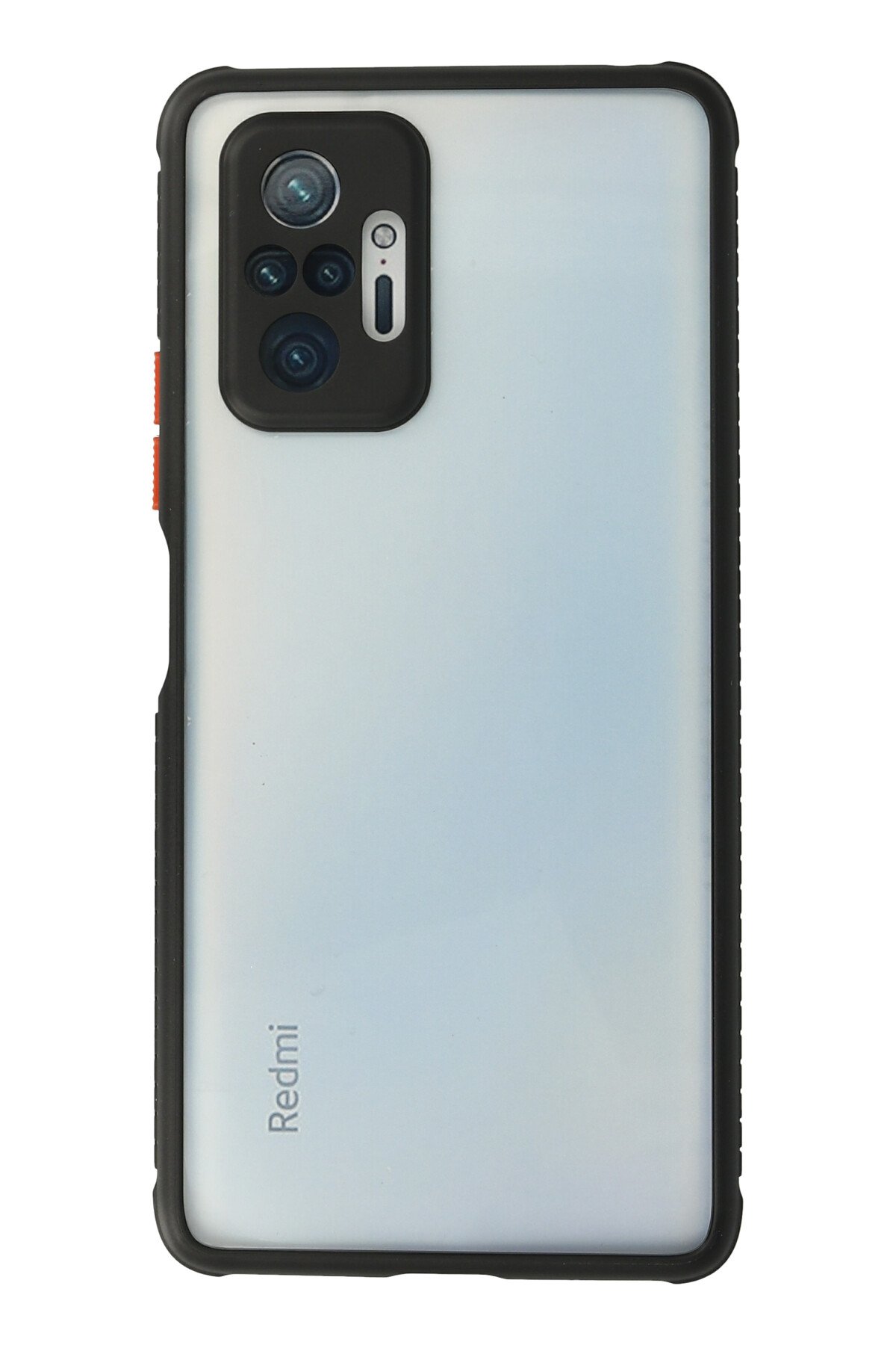 Newface Xiaomi Redmi Note 10 Pro Kılıf Montreal Yüzüklü Silikon Kapak - Buz Mavi