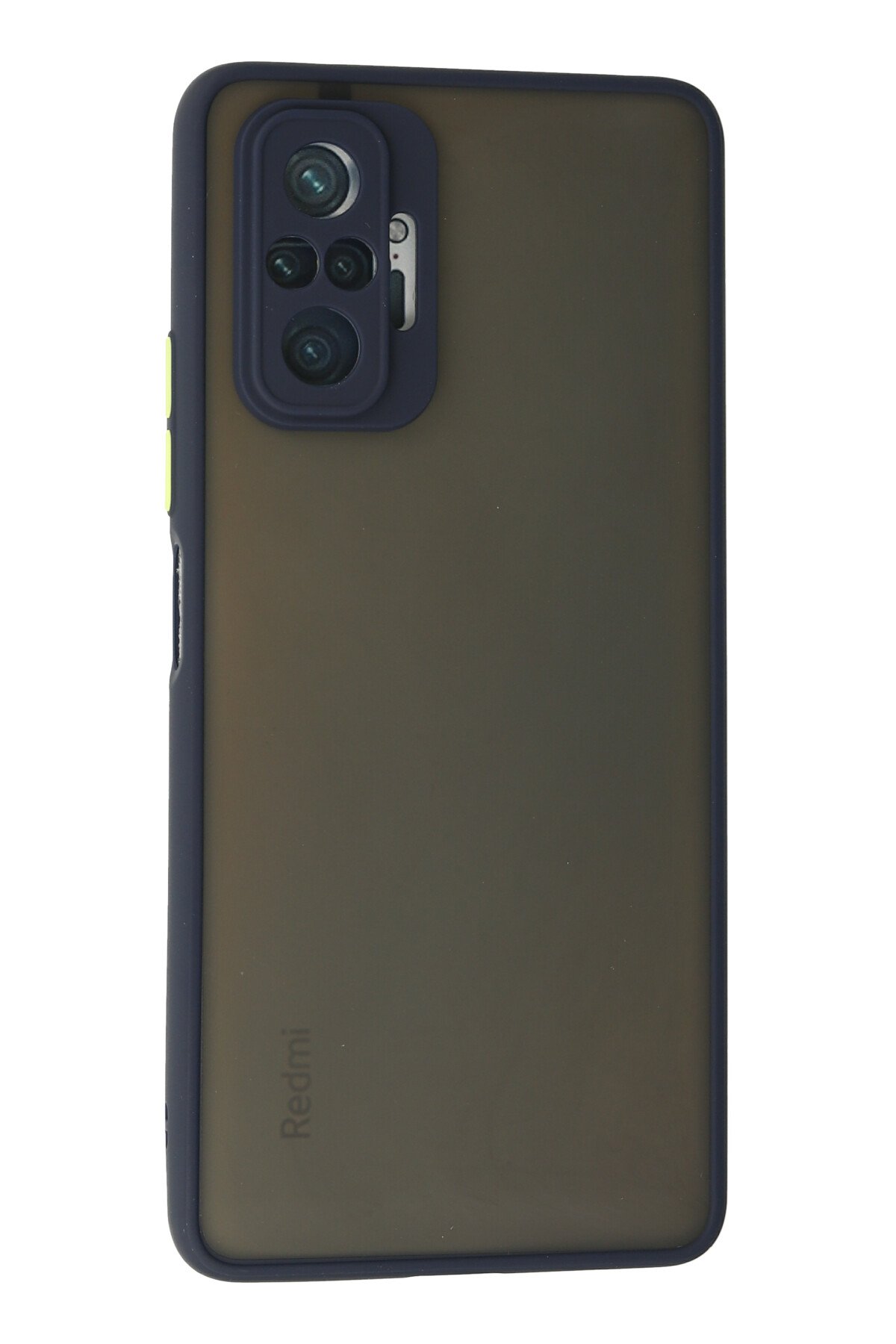 Newface Xiaomi Redmi Note 10 Pro Kılıf Simli Yüzüklü Silikon - Sarı