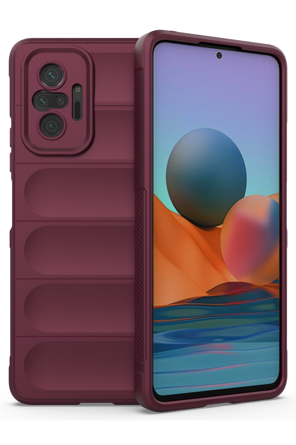Newface Xiaomi Redmi Note 10 Pro Kılıf Platin Silikon - Lila