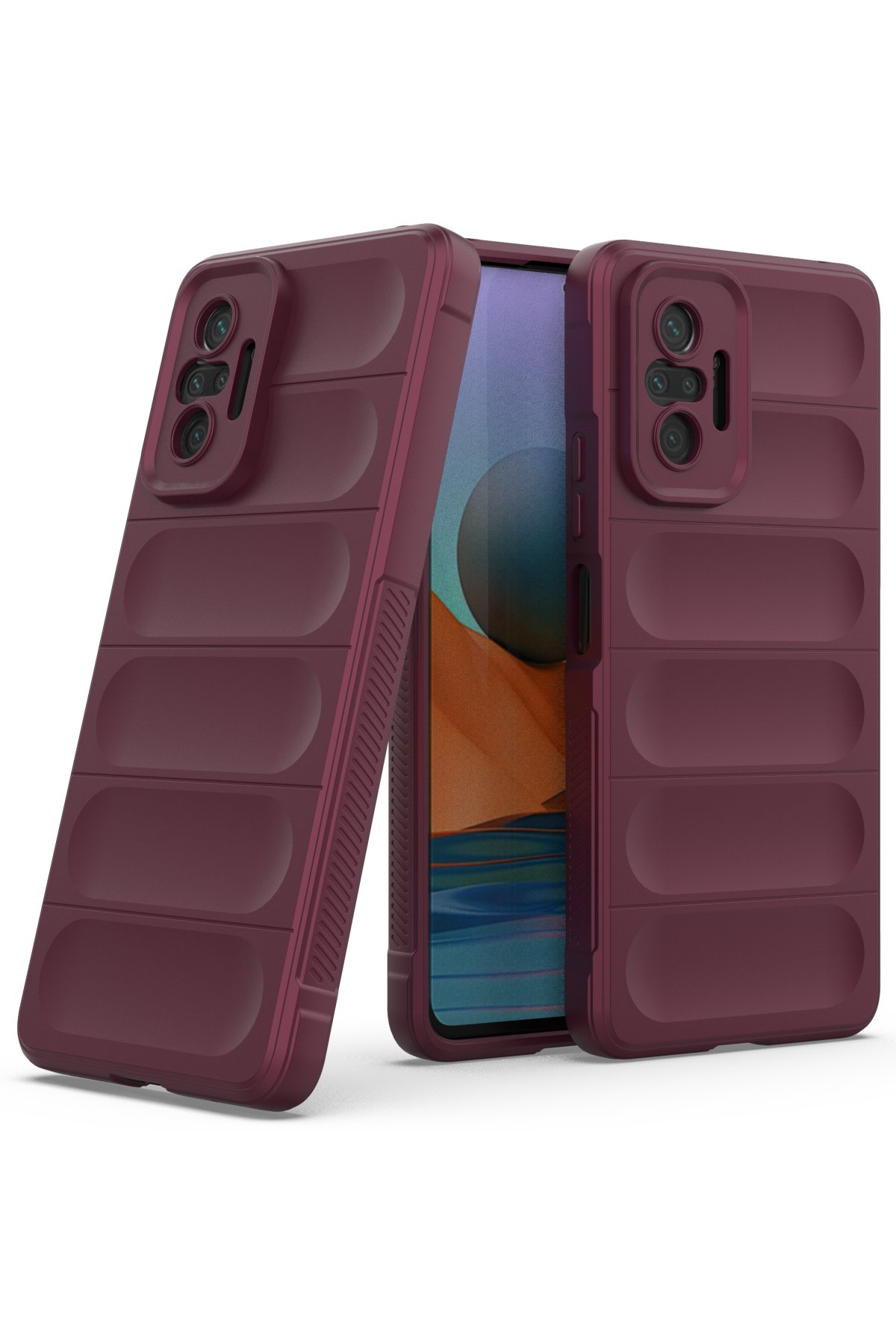 Newface Xiaomi Redmi Note 10 Pro Kılıf Platin Silikon - Lila