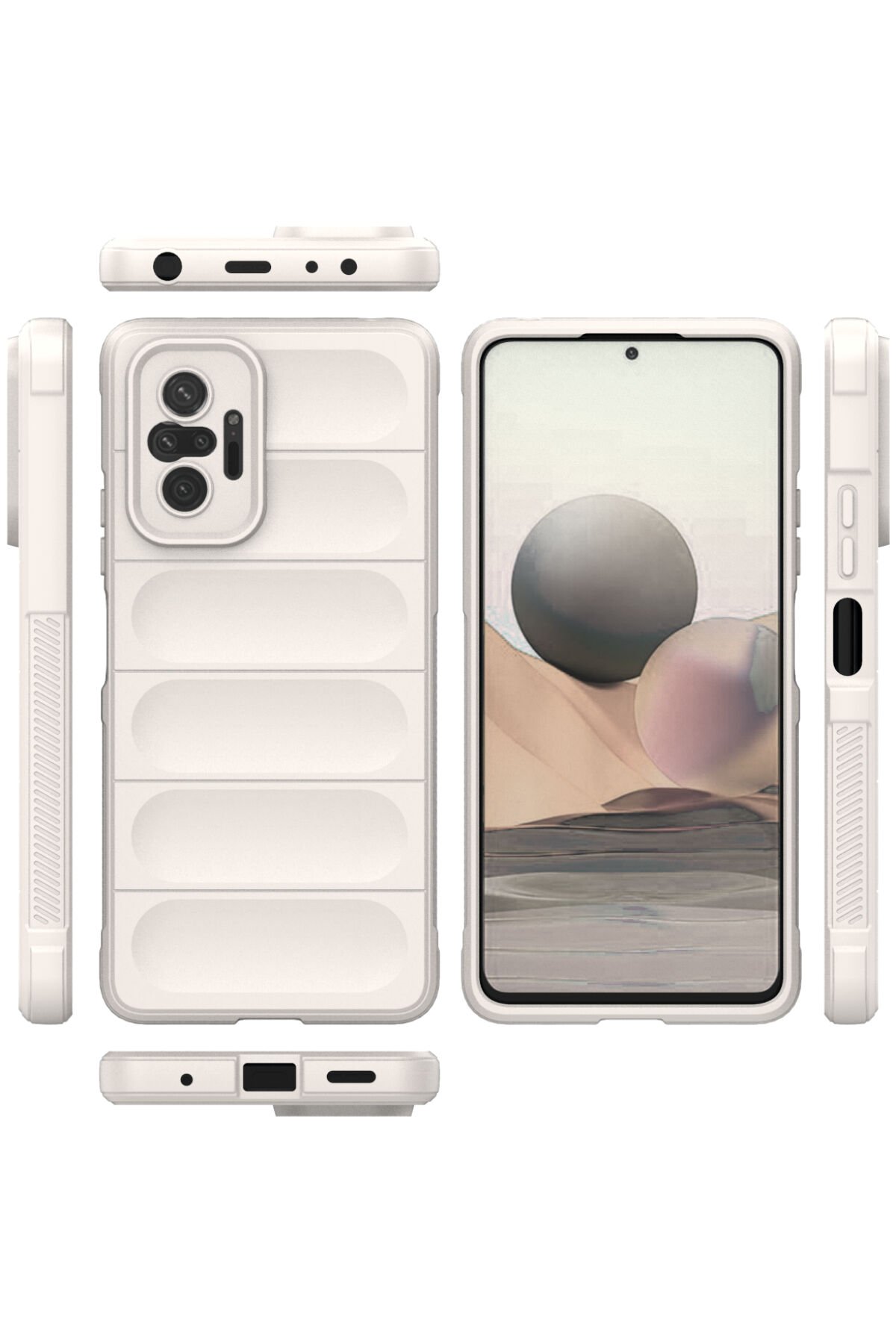 Newface Xiaomi Redmi Note 10 Pro Kılıf Platin Kamera Koruma Silikon - Lacivert