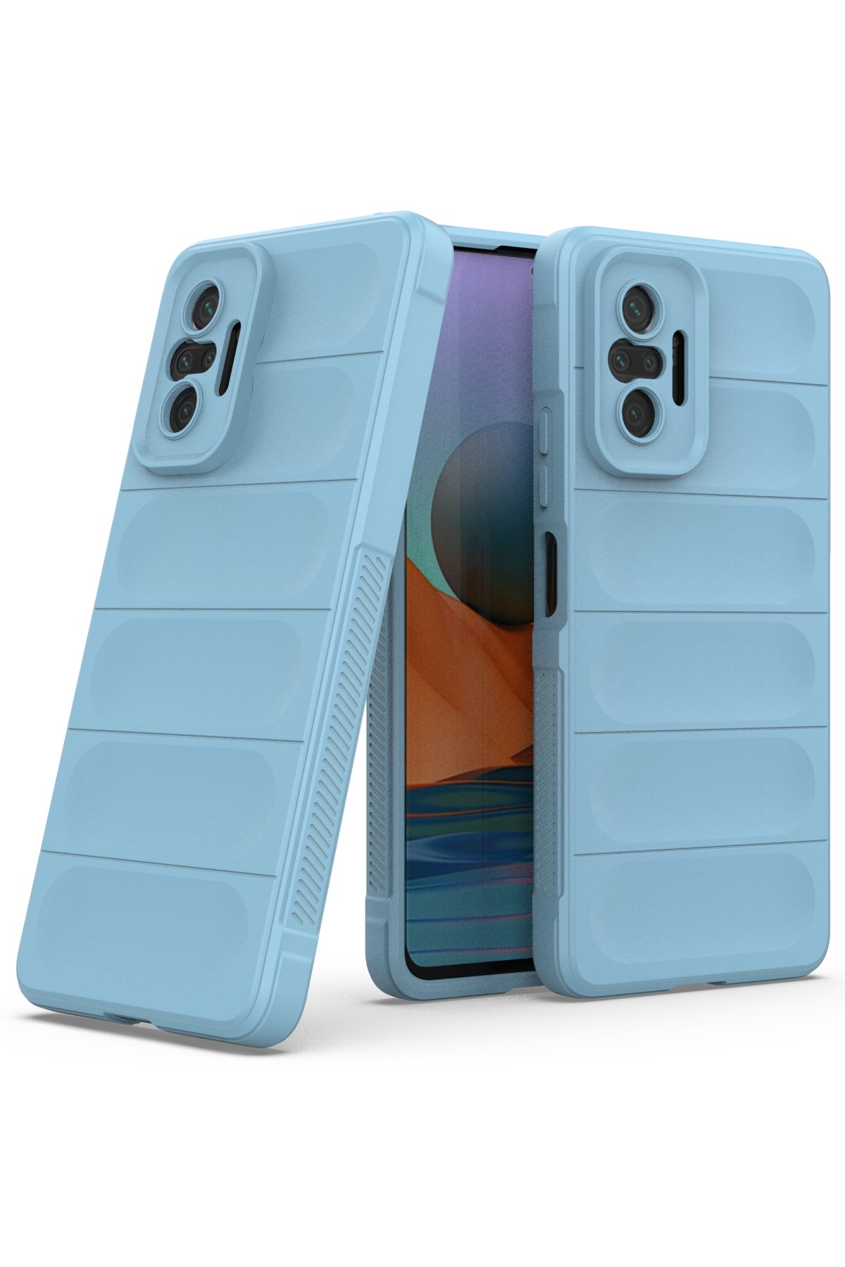 Newface Xiaomi Redmi Note 10 Pro Kılıf Platin Silikon - Siyah