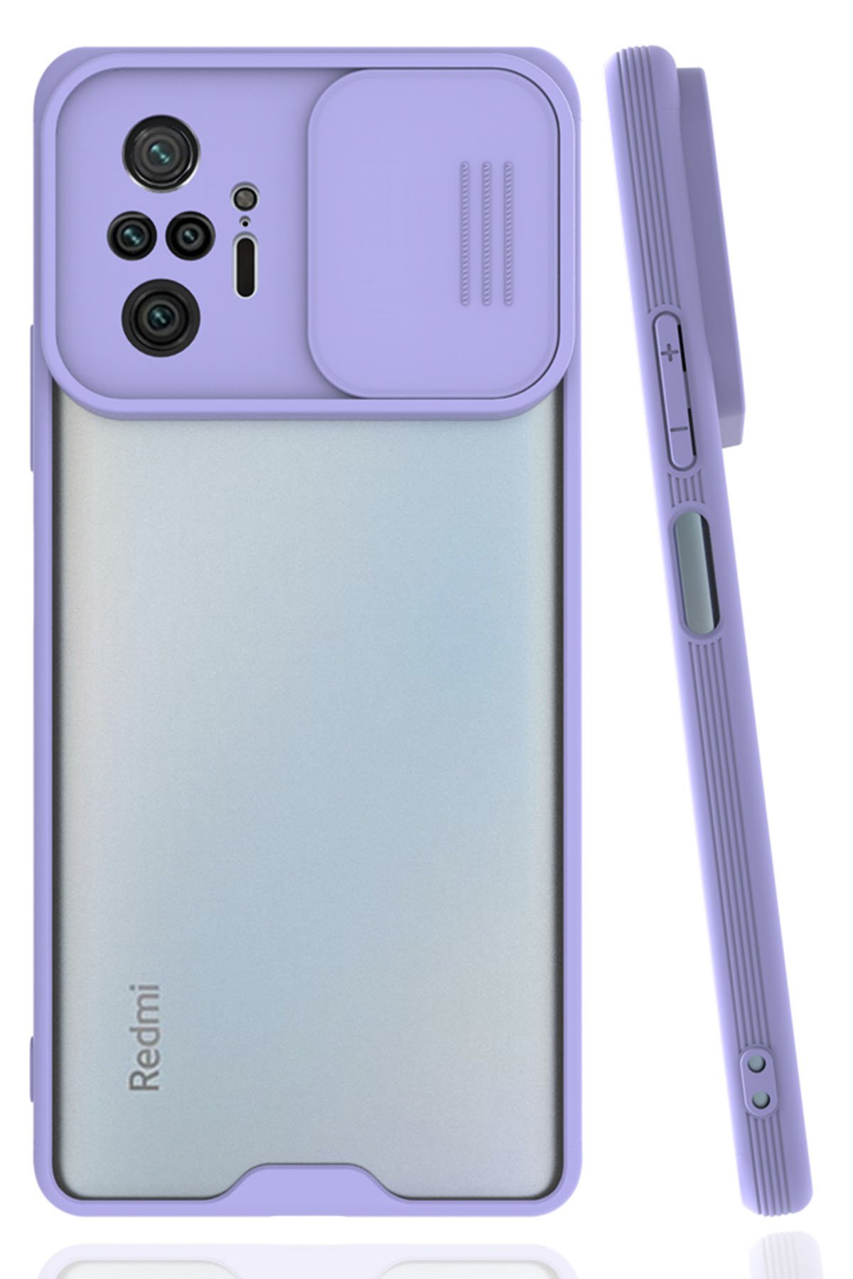 Newface Xiaomi Redmi Note 10 Pro Kılıf Montreal Yüzüklü Silikon Kapak - Sarı