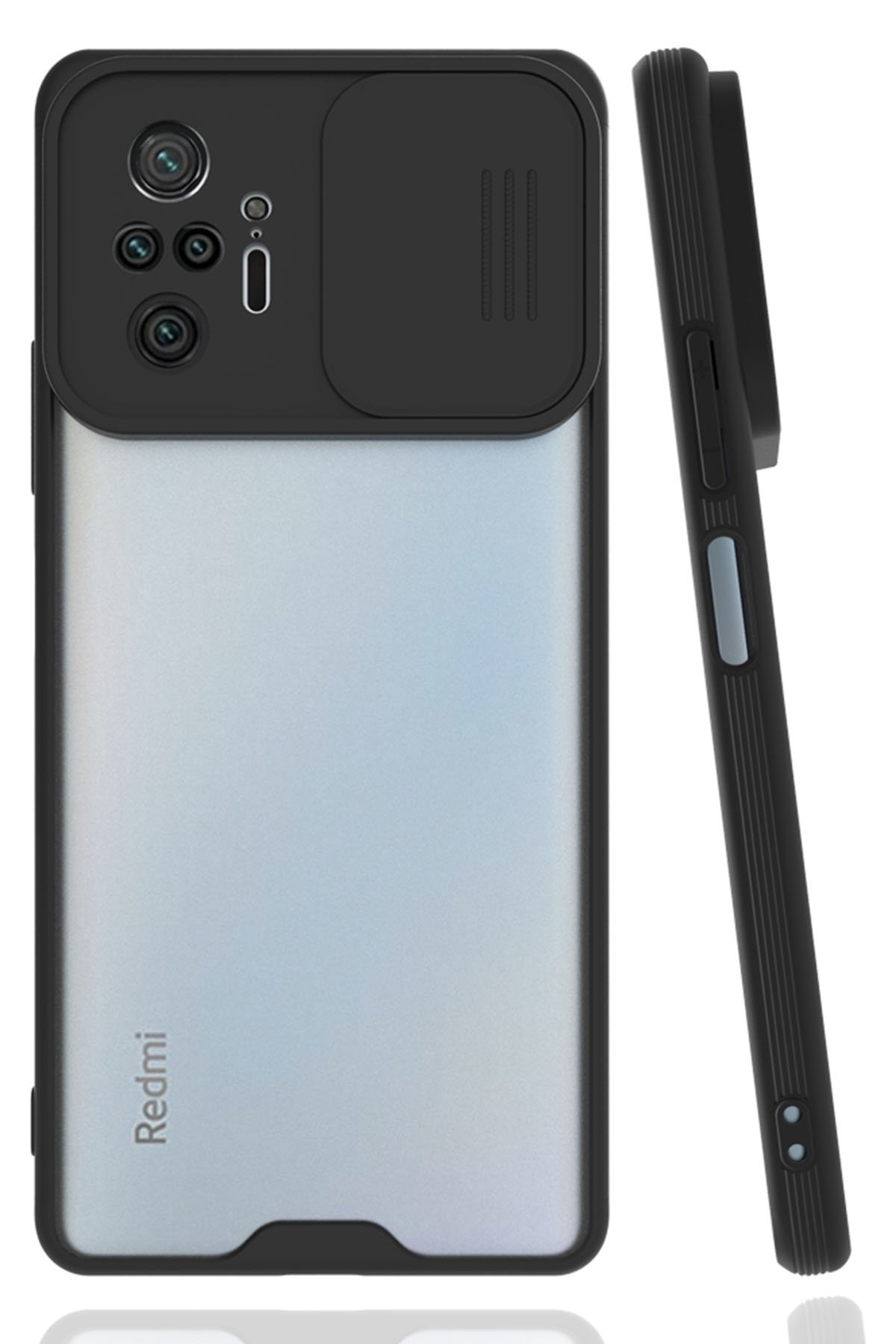 Newface Xiaomi Redmi Note 10 Pro Kılıf Zegna Yüzüklü Silikon Kapak - Mavi