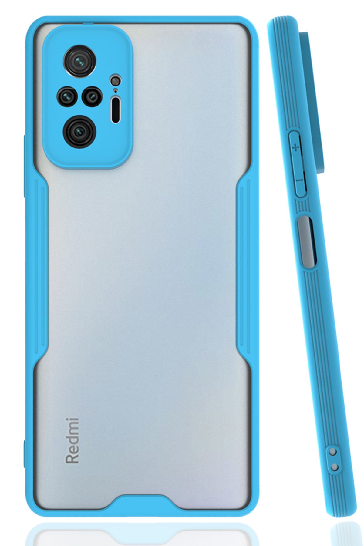 Newface Xiaomi Redmi Note 10 Pro Kılıf Kelvin Kartvizitli Silikon - Bordo
