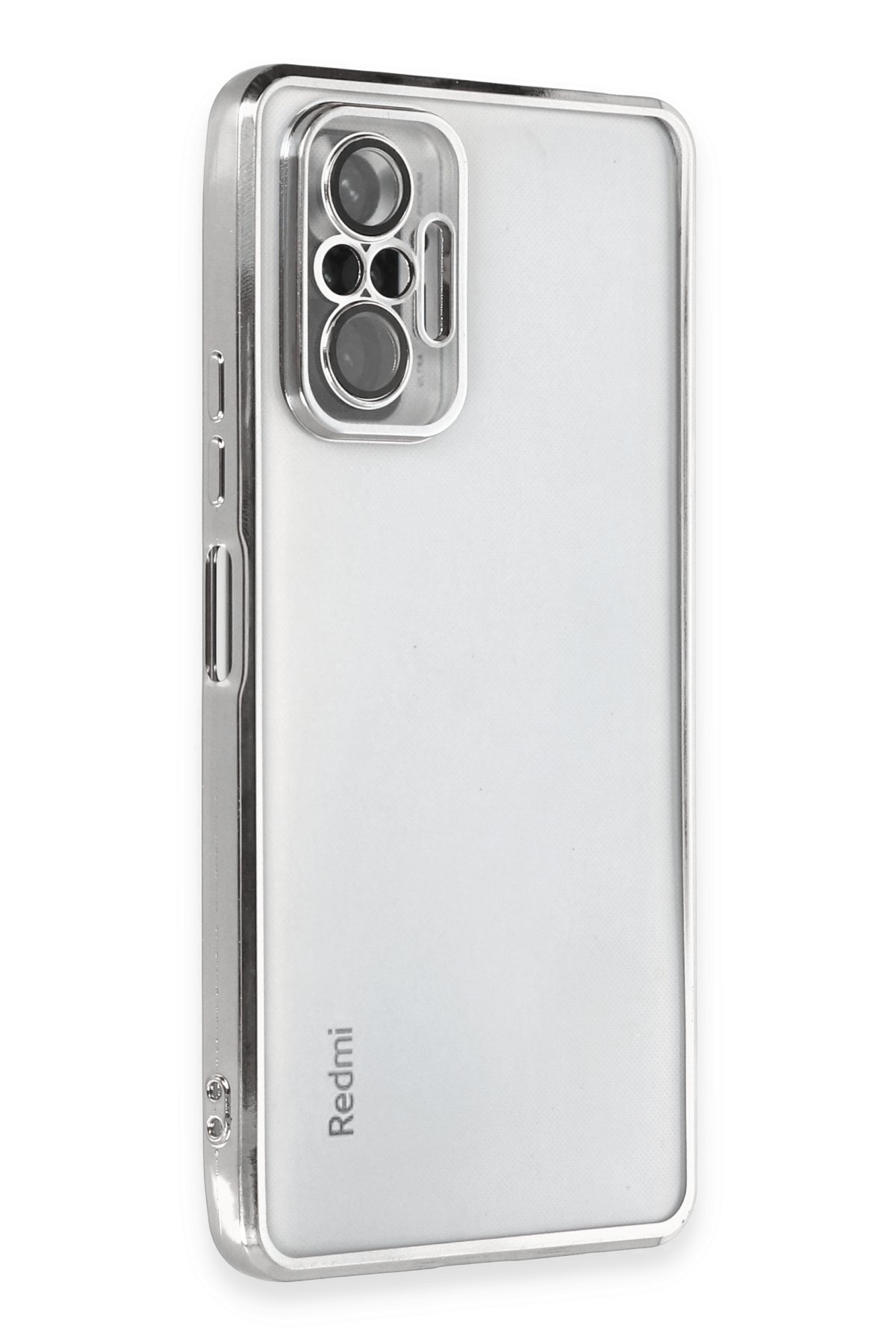 Newface Xiaomi Redmi Note 10 Pro Kılıf Nano içi Kadife Silikon - Gri