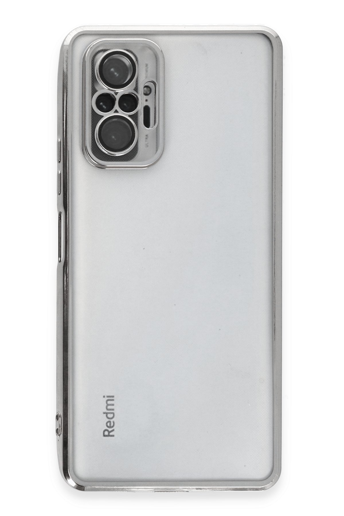Newface Xiaomi Redmi Note 10 Pro Kılıf Nano içi Kadife Silikon - Gri