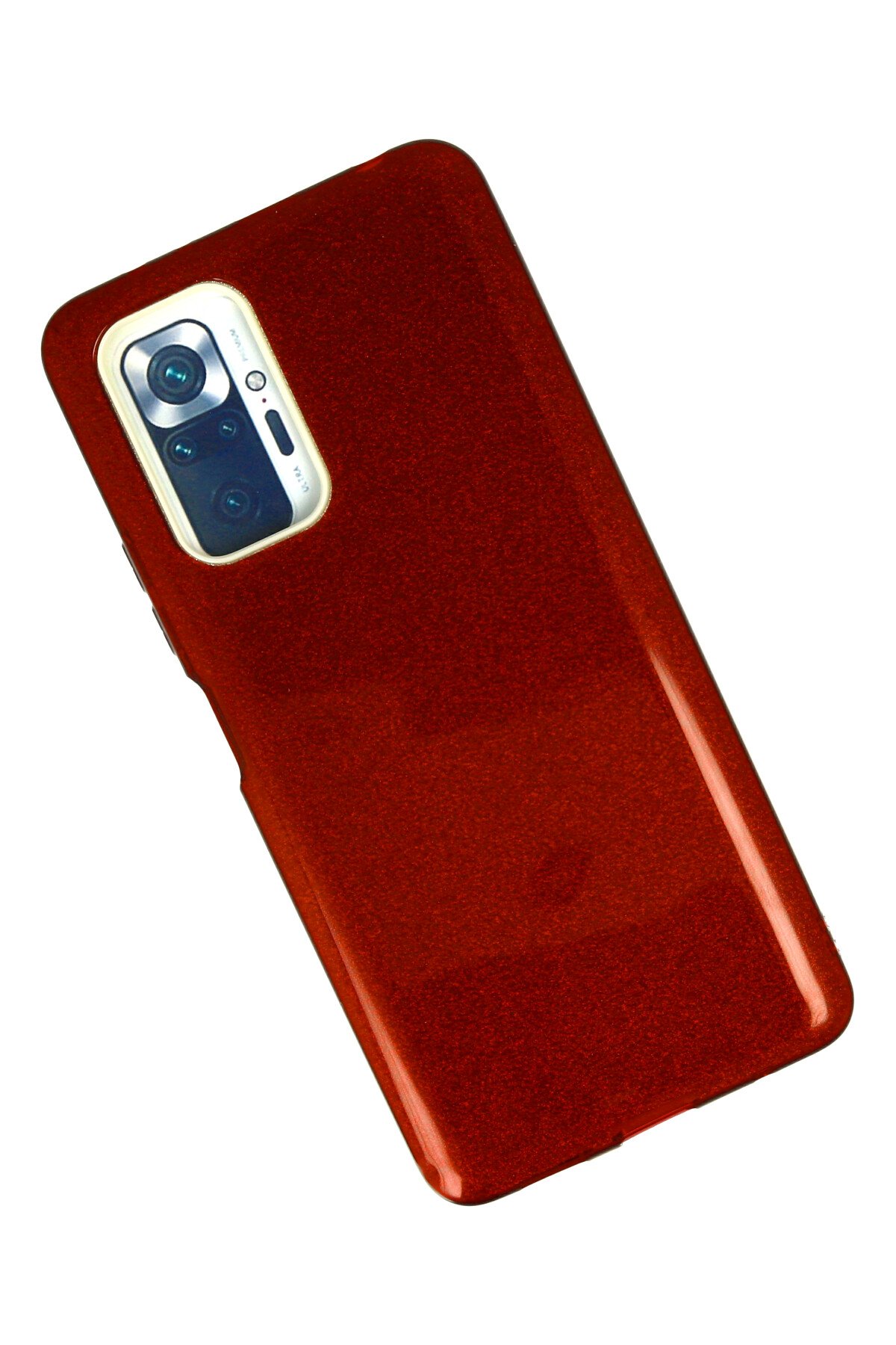 Newface Xiaomi Redmi Note 10 Pro Kılıf Montreal Yüzüklü Silikon Kapak - Kırmızı