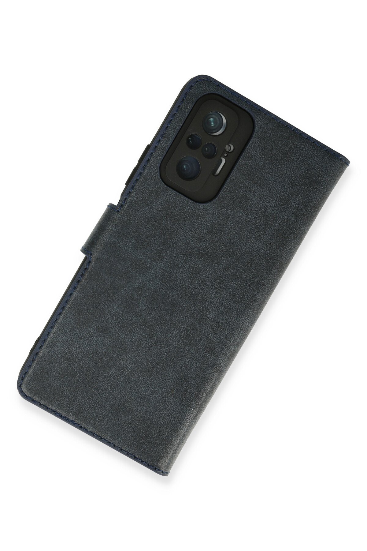 Newface Xiaomi Redmi Note 10 Pro Kılıf Volet Silikon - Kırmızı