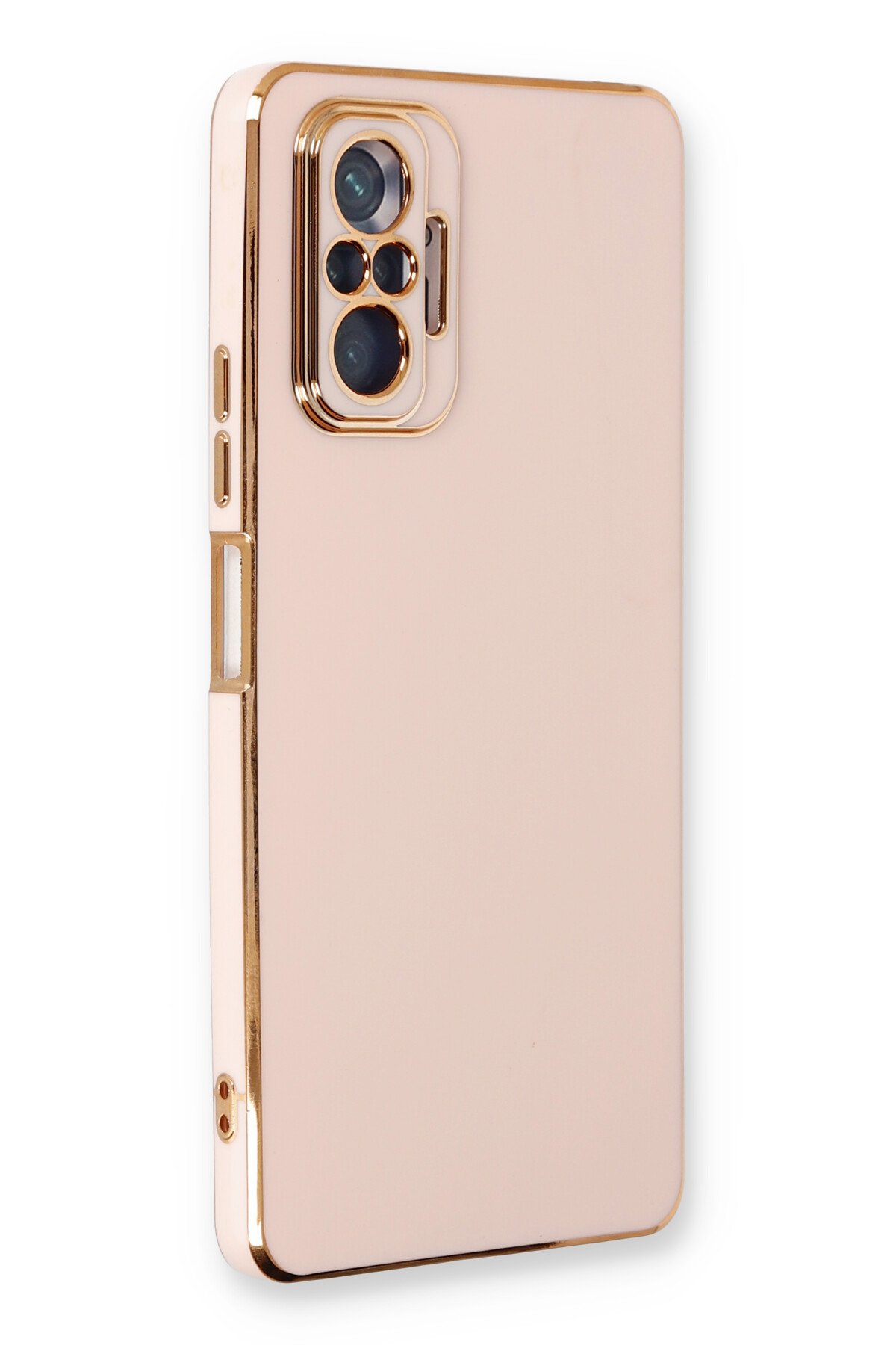 Newface Xiaomi Redmi Note 10 Pro Kılıf Razer Lensli Silikon - Açık Mavi