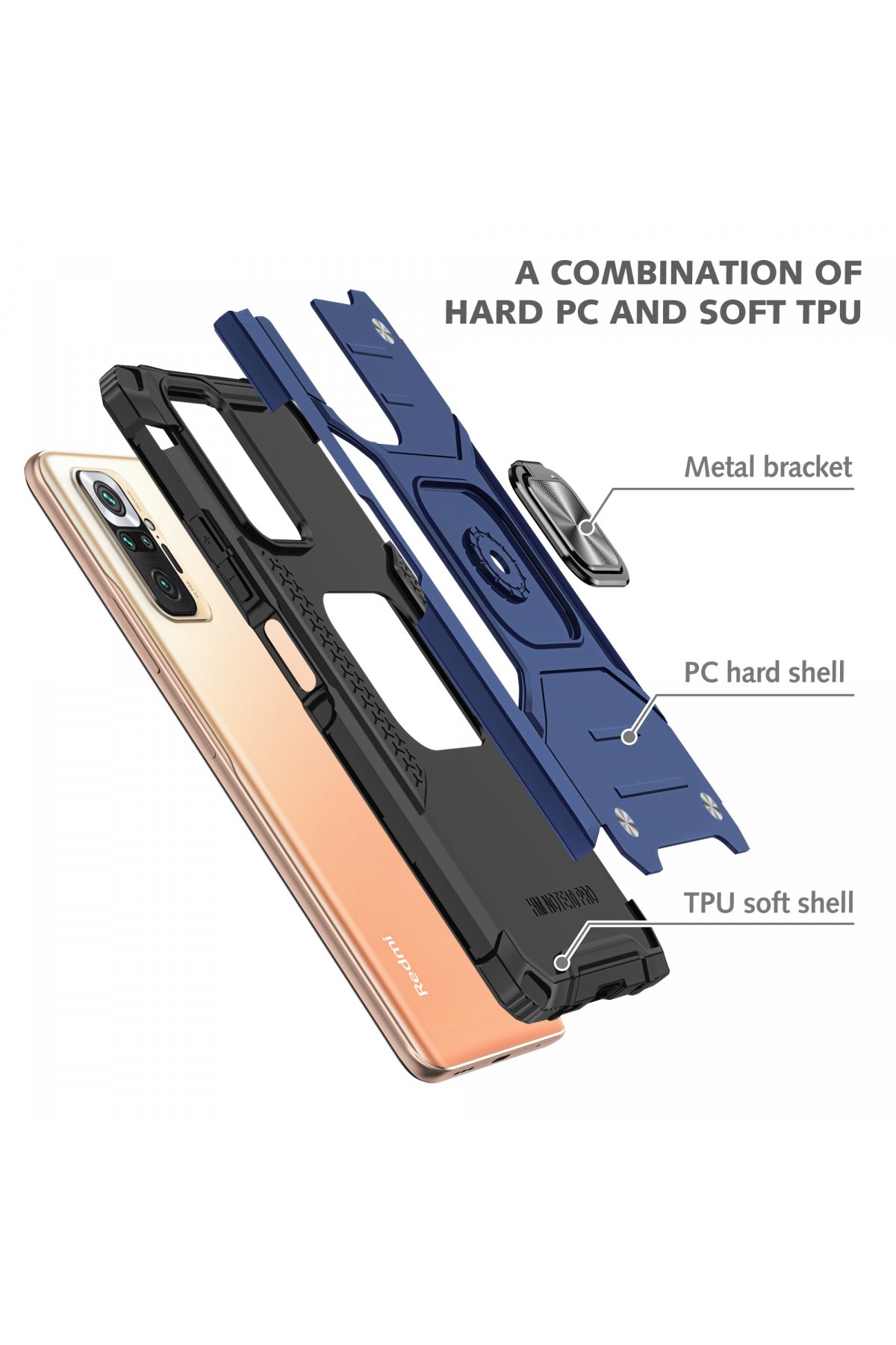 Newface Xiaomi Redmi Note 10 Pro Kılıf Nano içi Kadife Silikon - Sarı