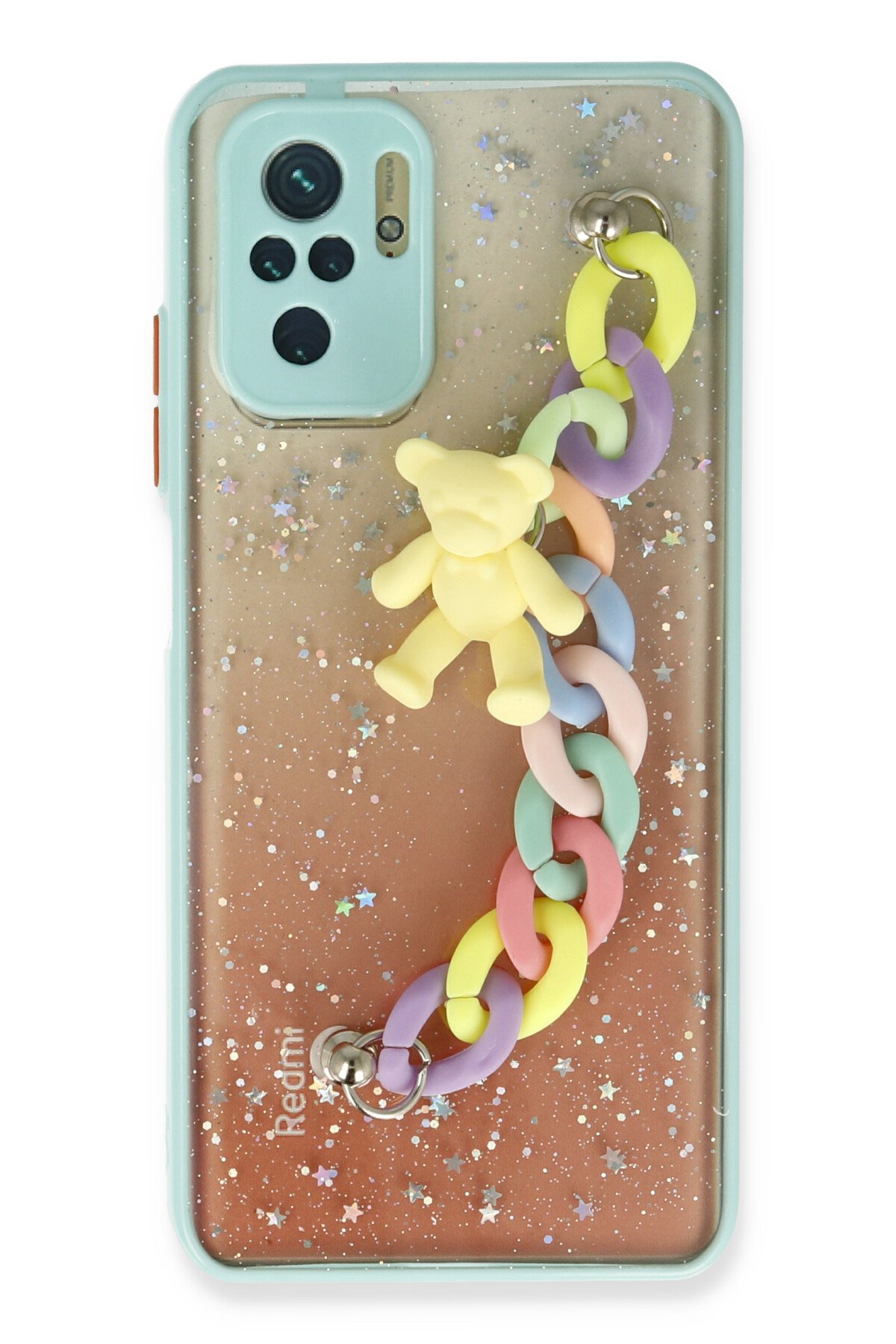 Newface Xiaomi Redmi Note 10S Kılıf Palm Buzlu Kamera Sürgülü Silikon - Lacivert