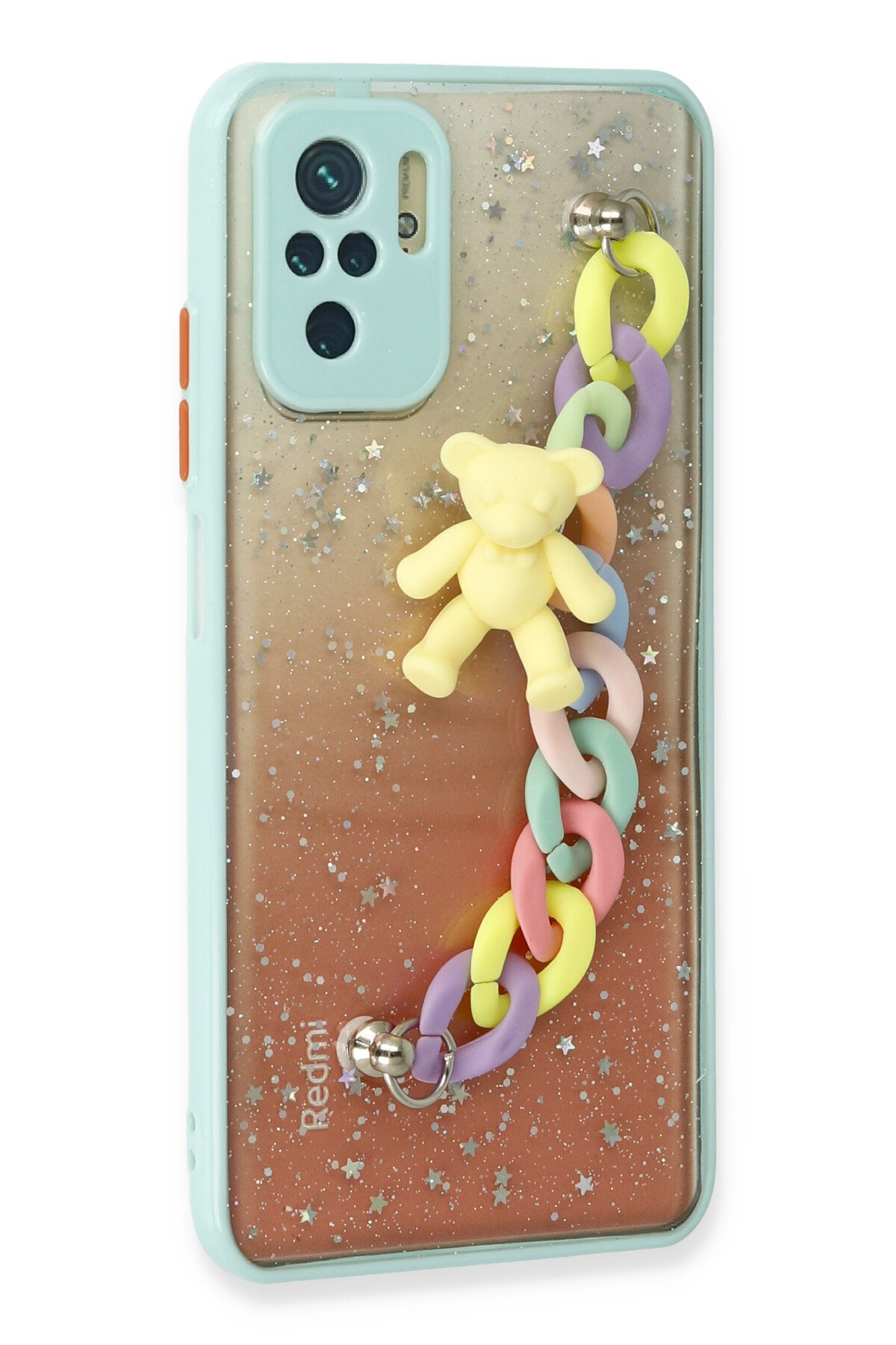 Newface Xiaomi Redmi Note 10S Kılıf Palm Buzlu Kamera Sürgülü Silikon - Lacivert