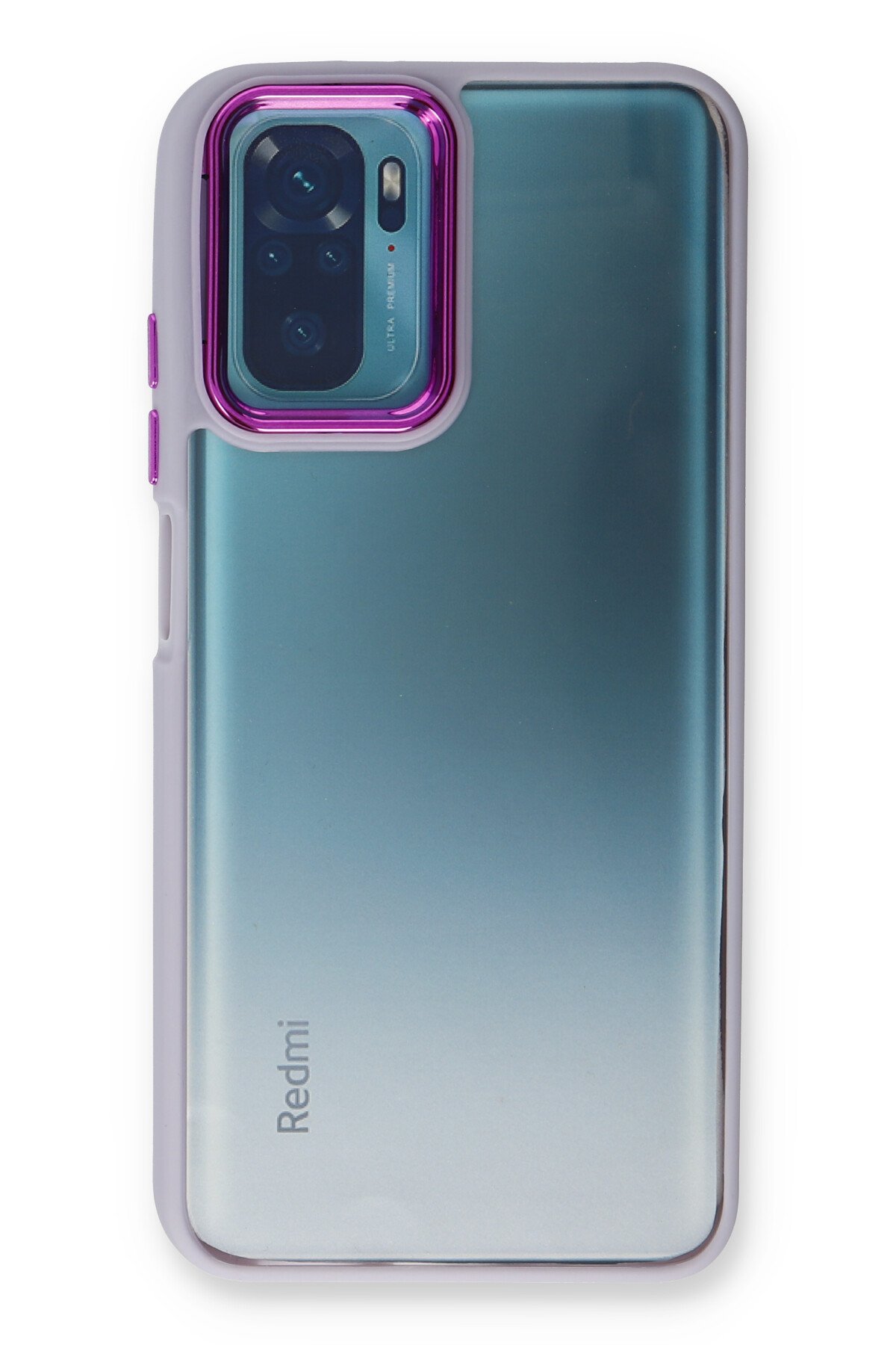 Newface Xiaomi Redmi Note 10S Kılıf Sofya Yüzüklü Silikon Kapak - Rose