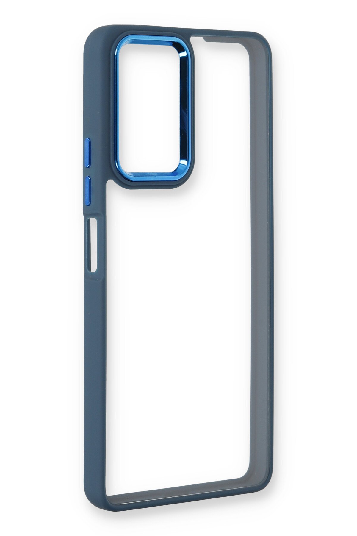Newface Xiaomi Redmi Note 10S Kılıf Lansman Glass Kapak - Lacivert