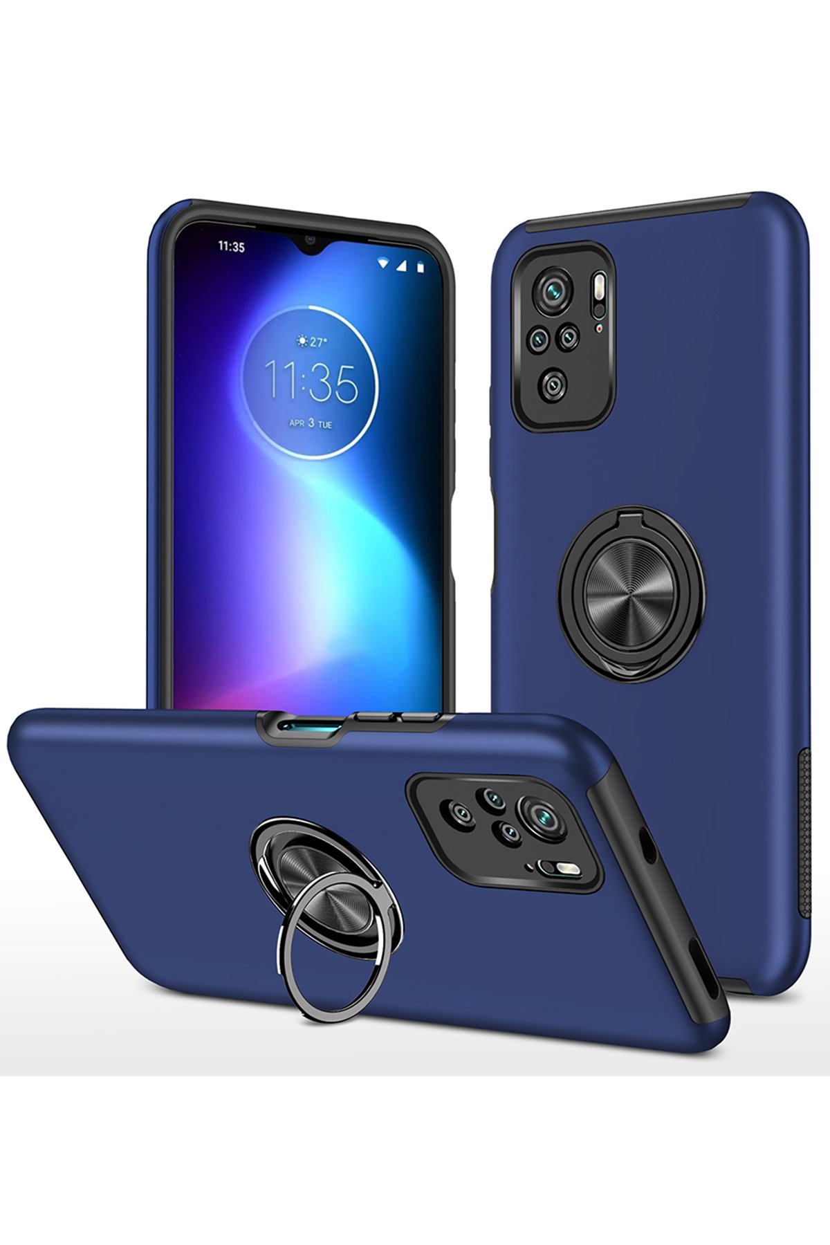 Newface Xiaomi Redmi Note 10S Kılıf Elegant Kapak - Yeşil