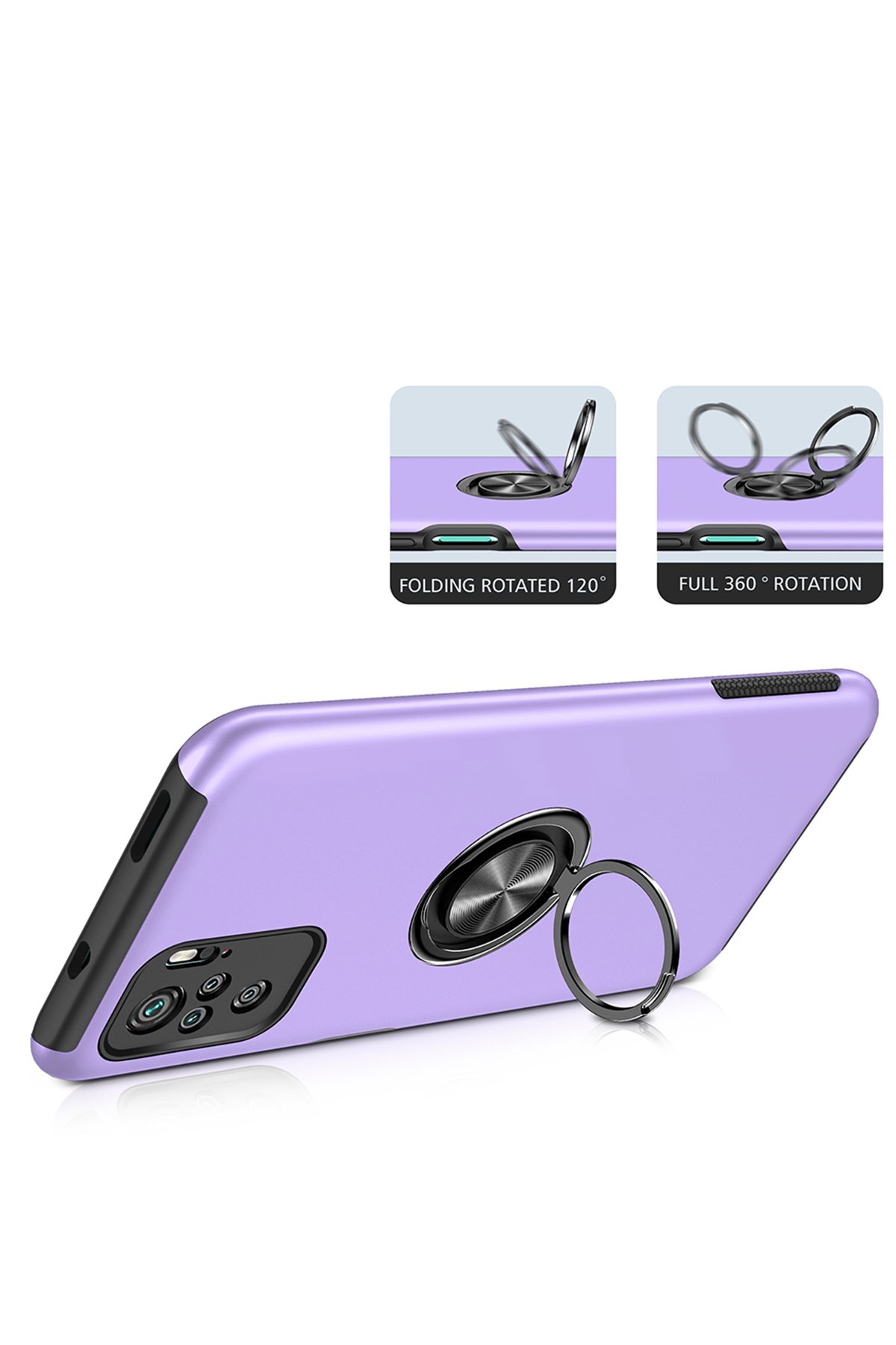 Newface Xiaomi Redmi Note 10S Kılıf Volet Silikon - Beyaz