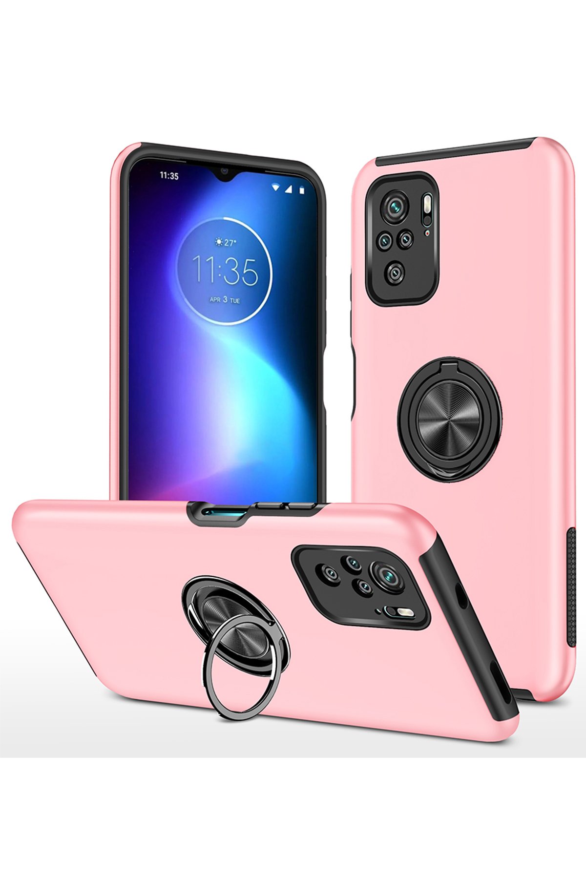 Newface Xiaomi Redmi Note 10S Kılıf Nano içi Kadife Silikon - Mor