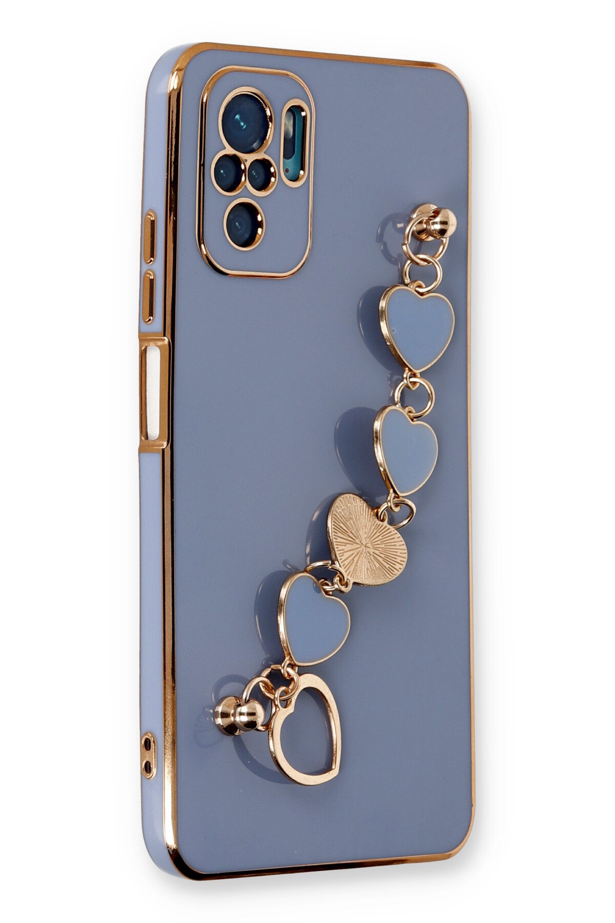 Newface Xiaomi Redmi Note 10S Kılıf Volet Silikon - Kırmızı