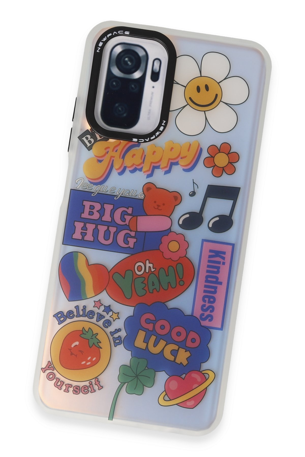 Newface Xiaomi Redmi Note 10S Kılıf Volet Silikon - Siyah