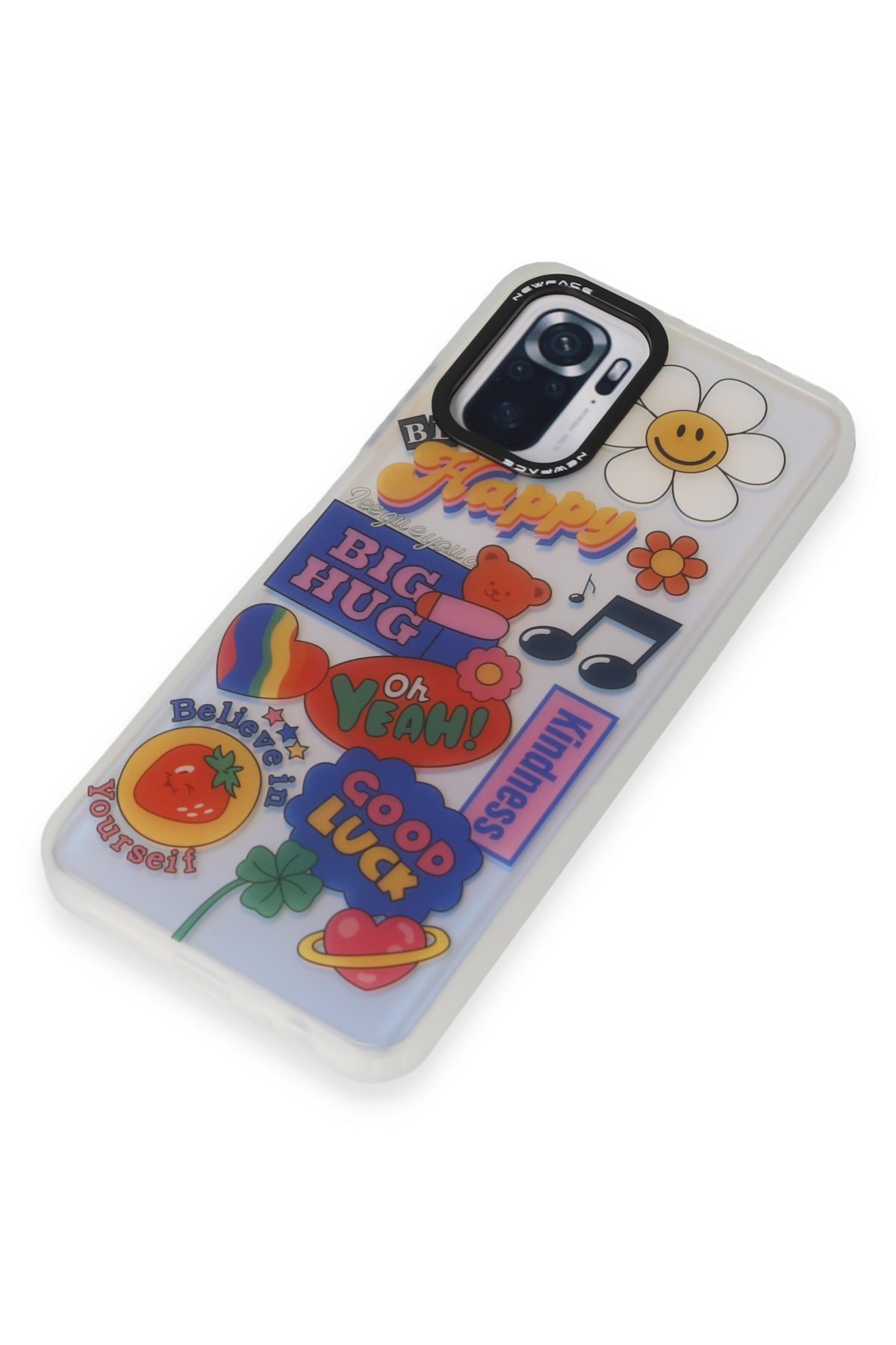 Newface Xiaomi Redmi Note 10S Kılıf Volet Silikon - Siyah