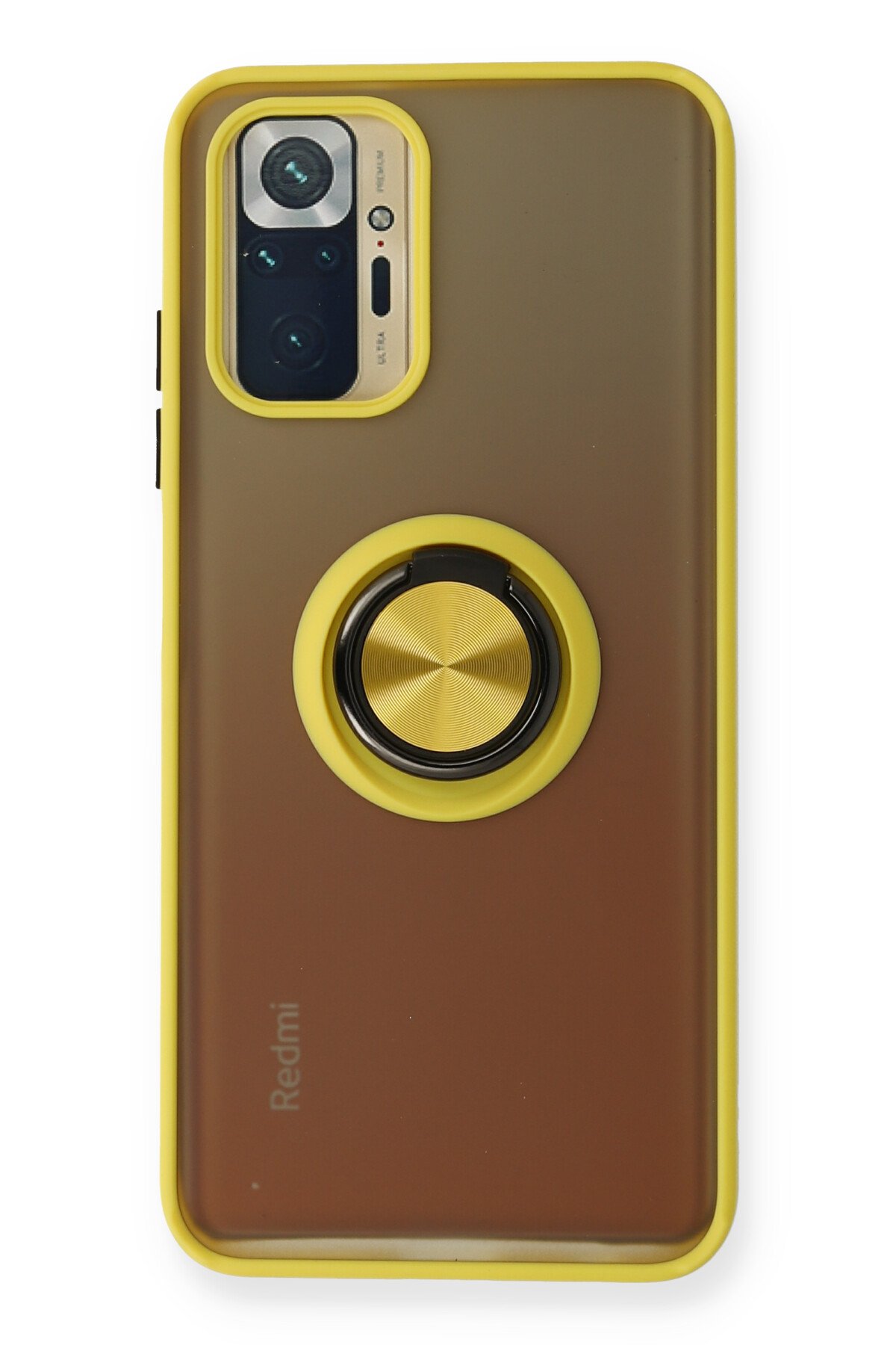 Newface Xiaomi Redmi Note 10S Kılıf Platin Silikon - Sarı