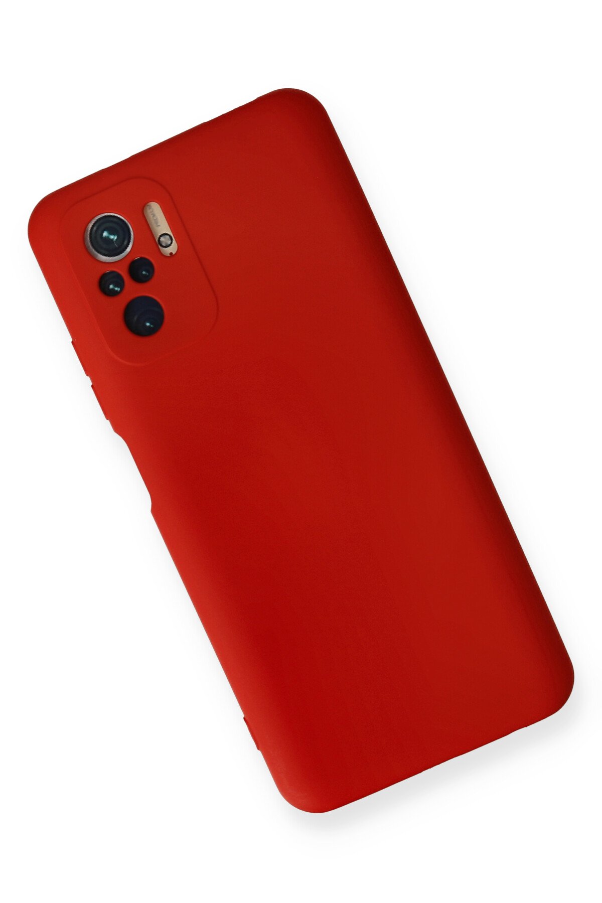 Newface Xiaomi Redmi Note 10S Kılıf Mega Standlı Silikon - Pudra