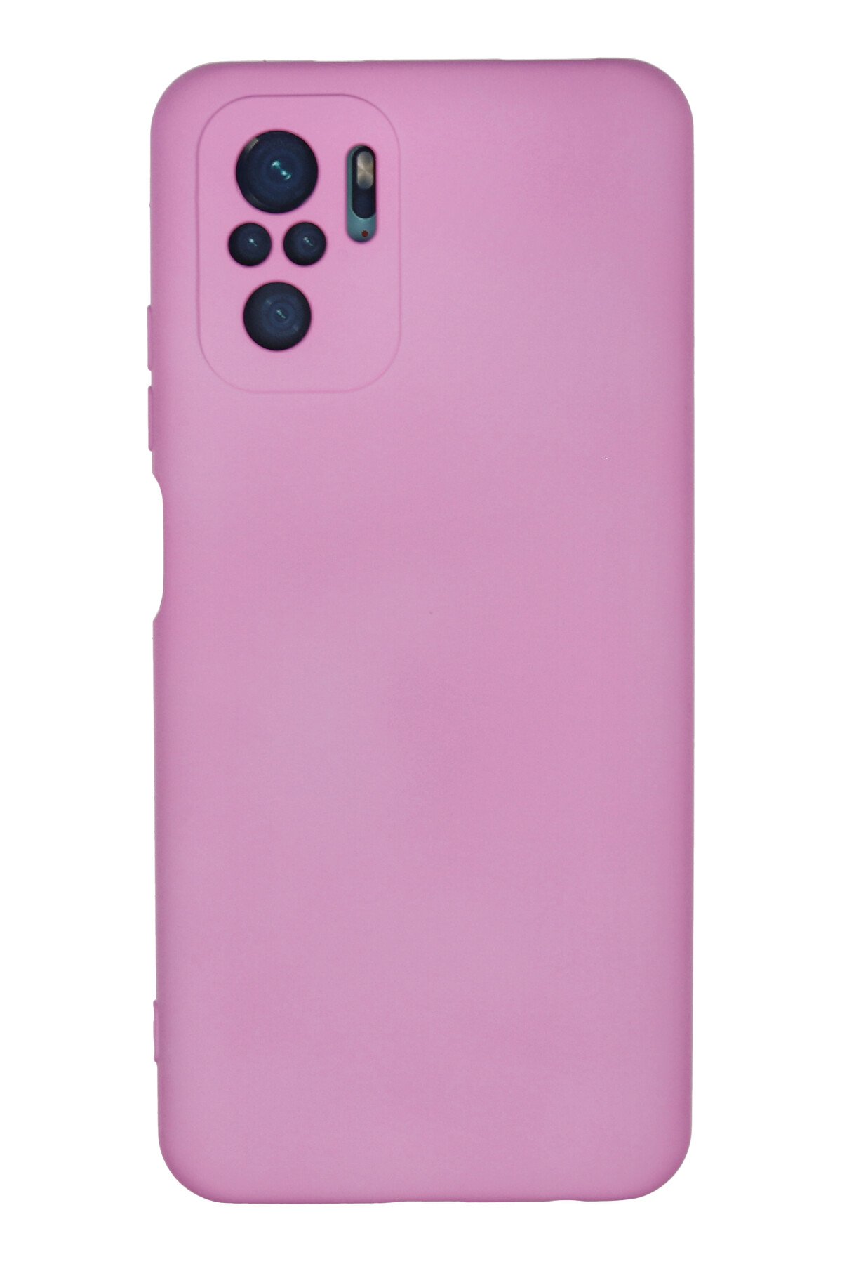 Newface Xiaomi Redmi Note 10S Kılıf Nano içi Kadife Silikon - Mavi