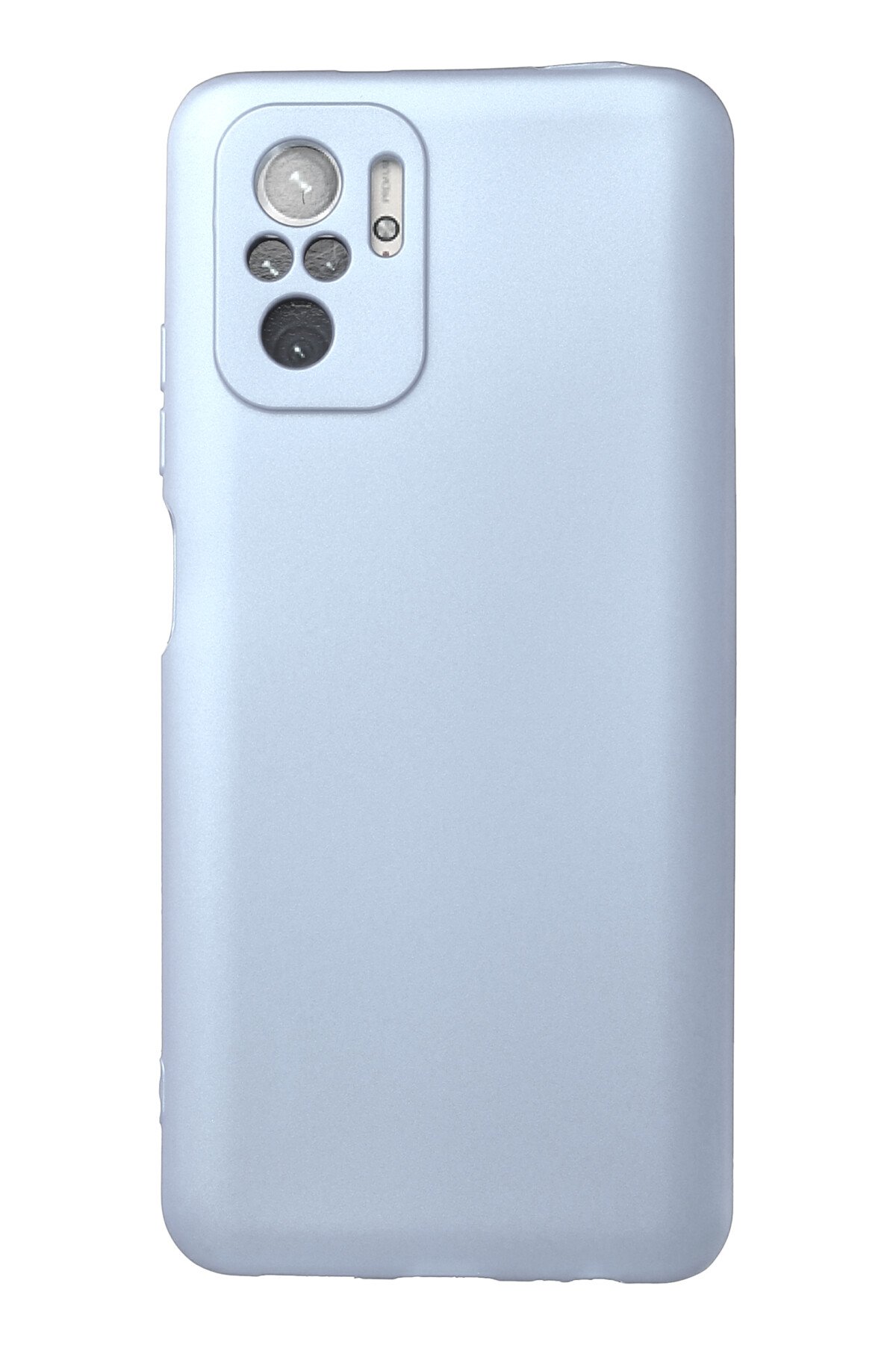 Newface Xiaomi Redmi Note 10S Kılıf Focus Derili Silikon - Lacivert