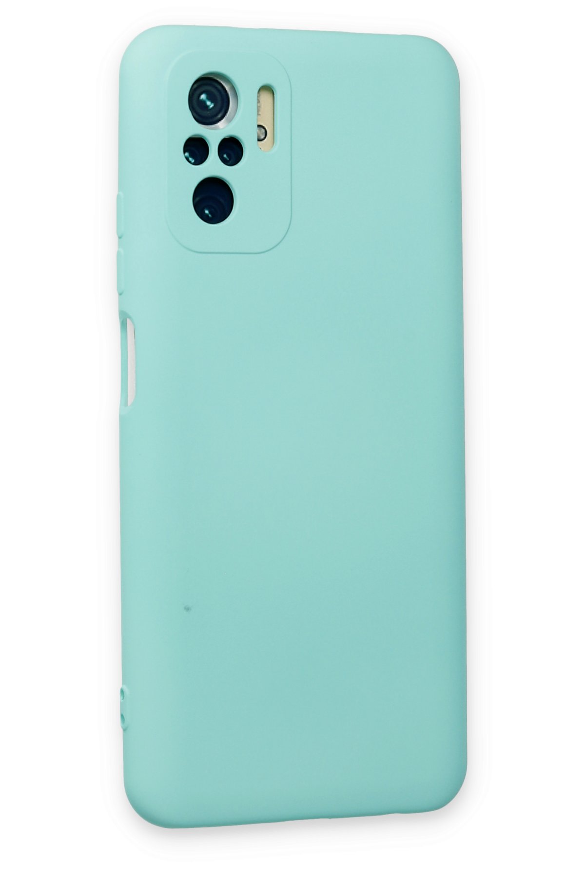 Newface Xiaomi Redmi Note 10S Kılıf Platin Kamera Koruma Silikon - Açık Yeşil