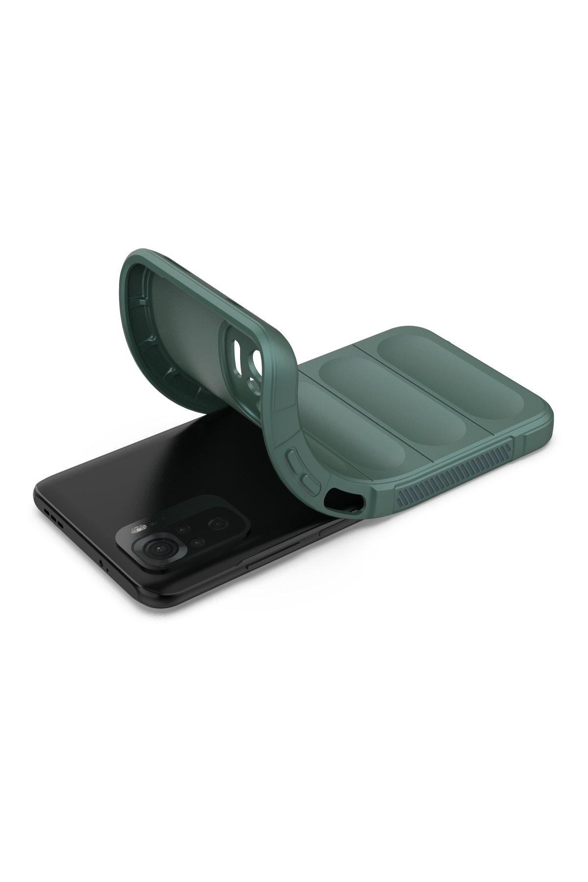 Newface Xiaomi Redmi Note 10S Kılıf Palm Buzlu Kamera Sürgülü Silikon - Turkuaz