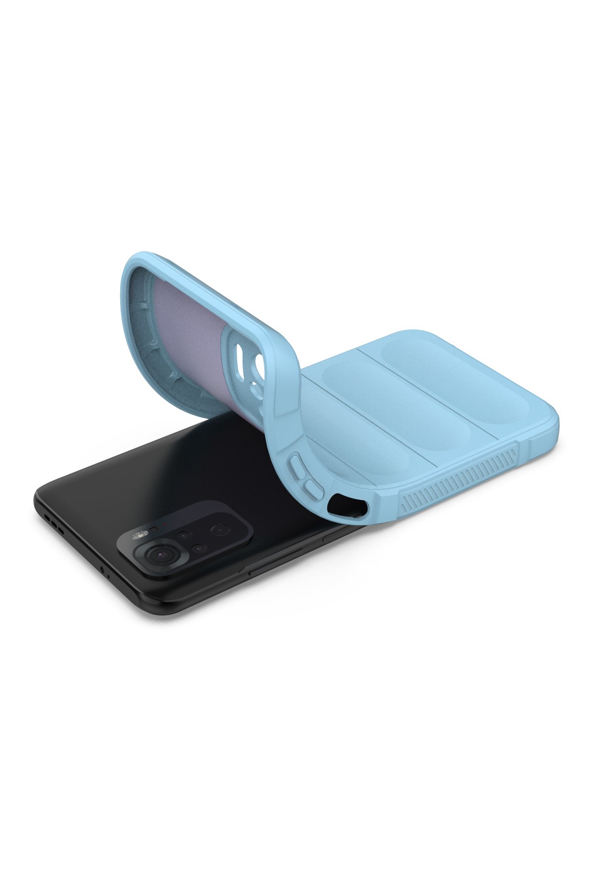 Newface Xiaomi Redmi Note 10S Kılıf Platin Silikon - Yeşil