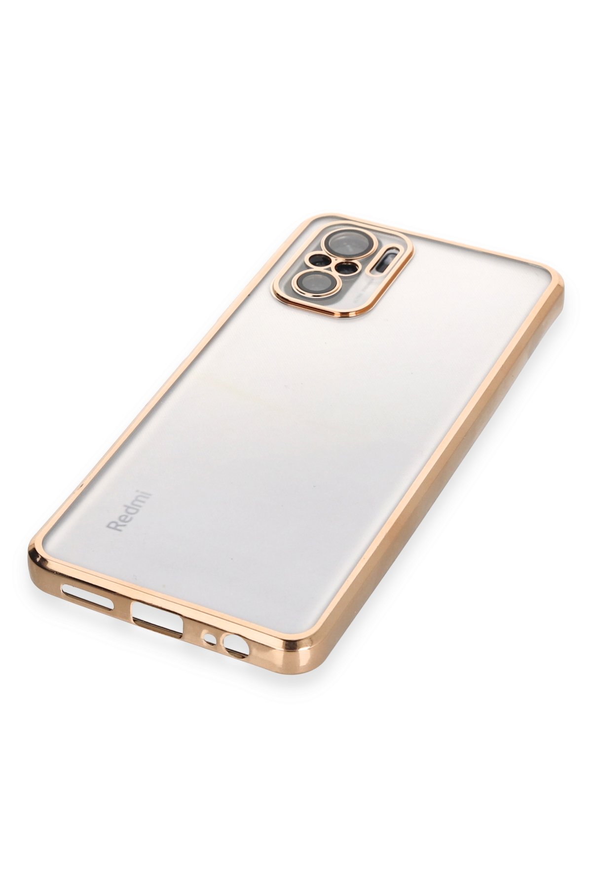 Newface Xiaomi Redmi Note 10S Kılıf Nano içi Kadife Silikon - Turuncu