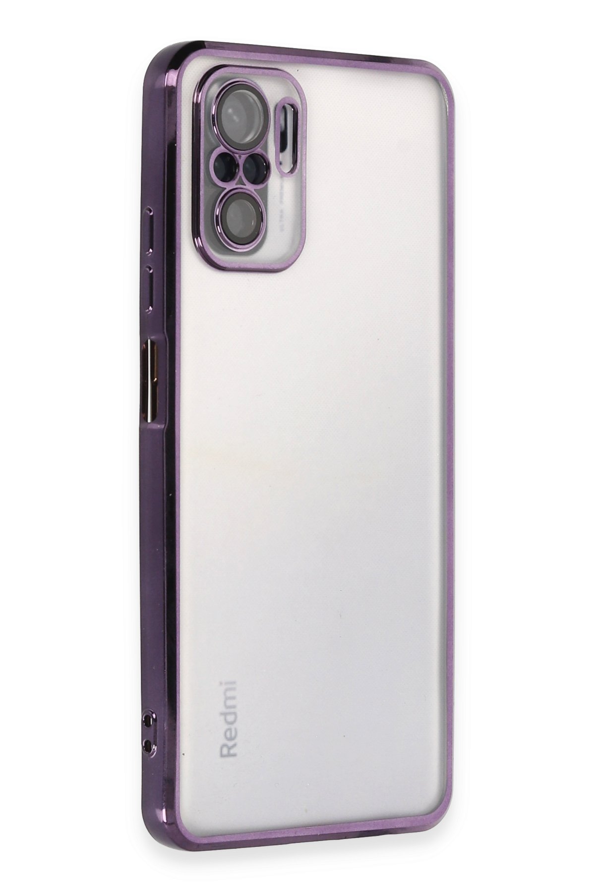 Newface Xiaomi Redmi Note 10S Kılıf Nano içi Kadife Silikon - Mor