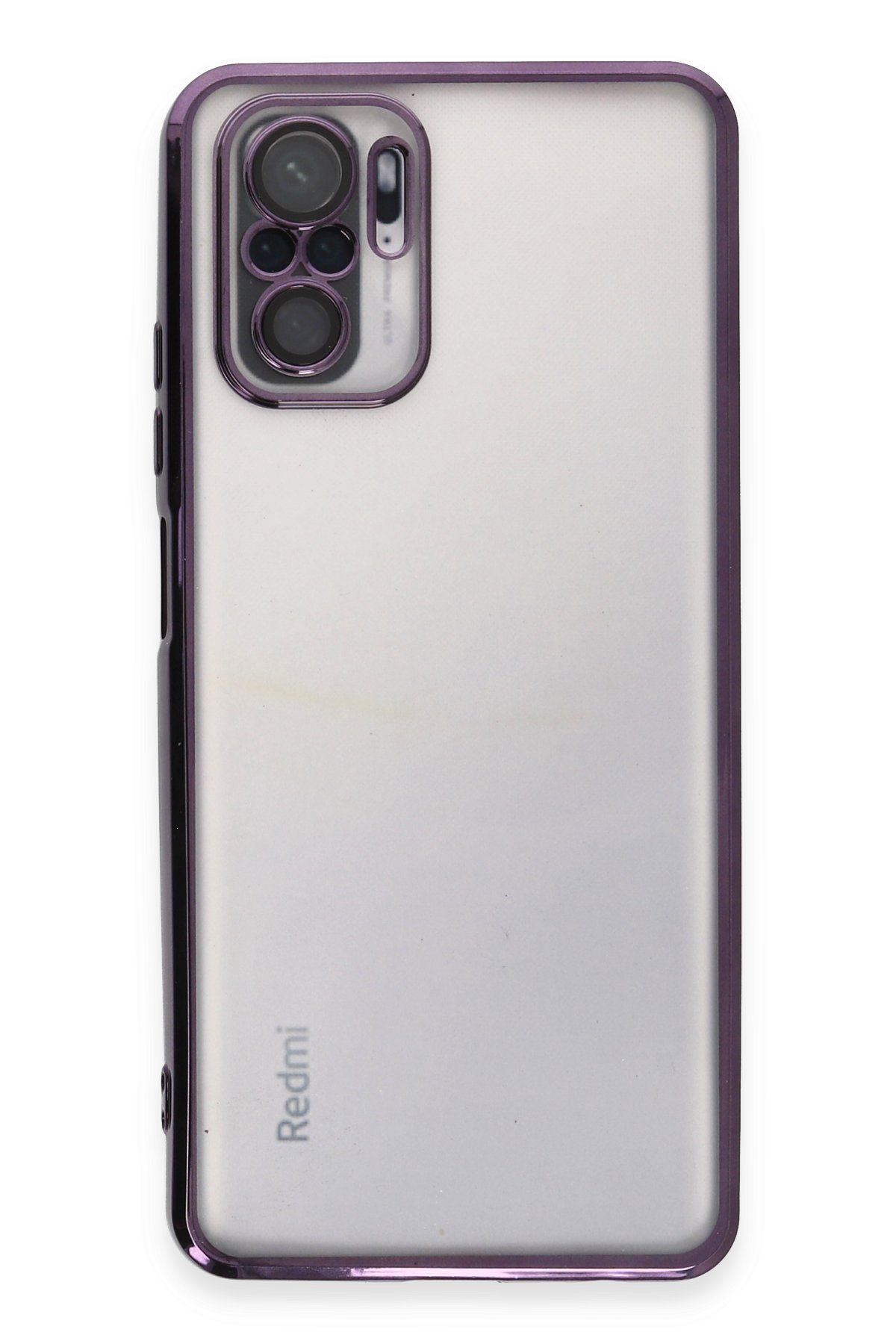 Newface Xiaomi Redmi Note 10S Kılıf Nano içi Kadife Silikon - Mor